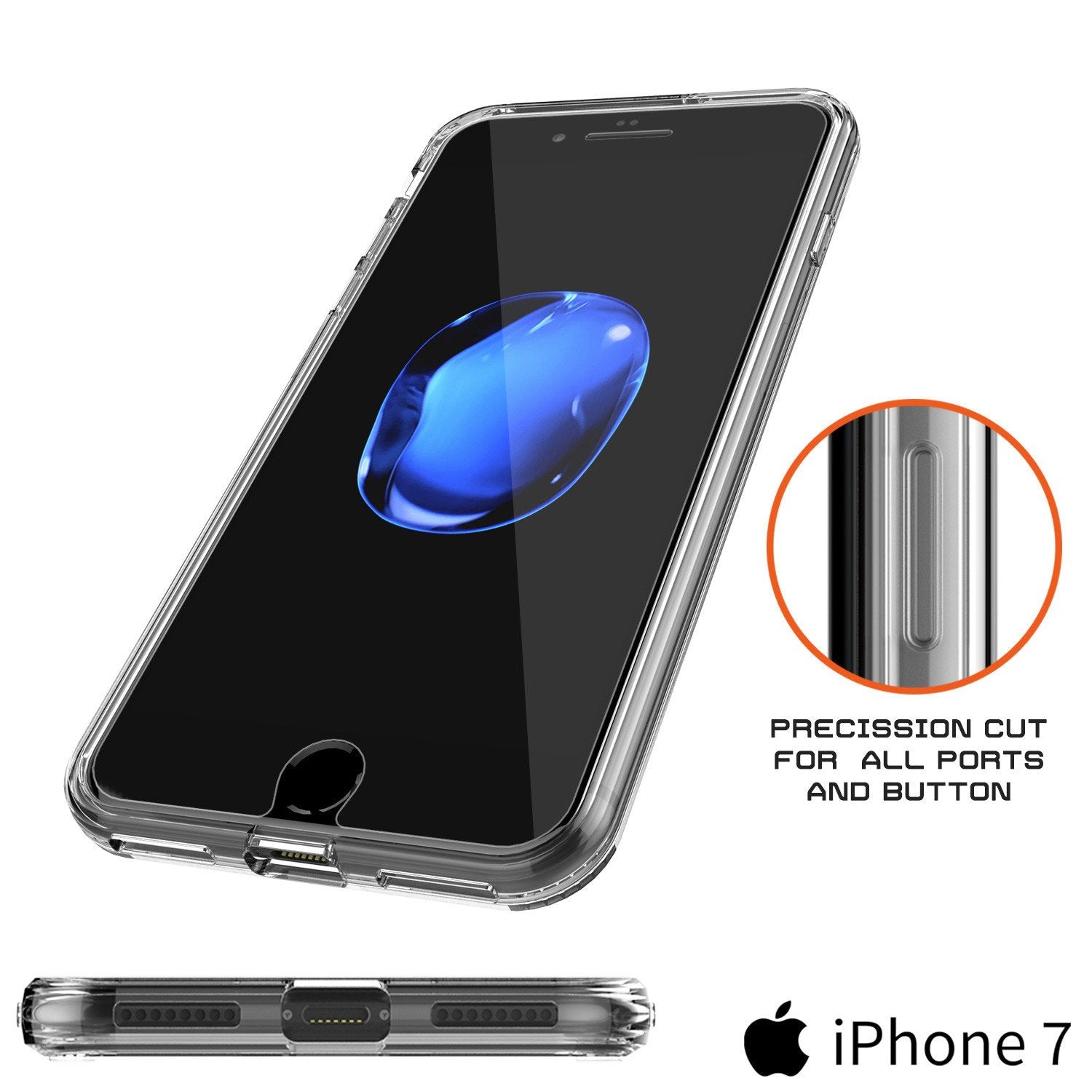 iPhone 7 Case Punkcase® LUCID 2.0 Clear Series for Apple iPhone 7 Slim | Slick Frame Lifetime Warranty Exchange