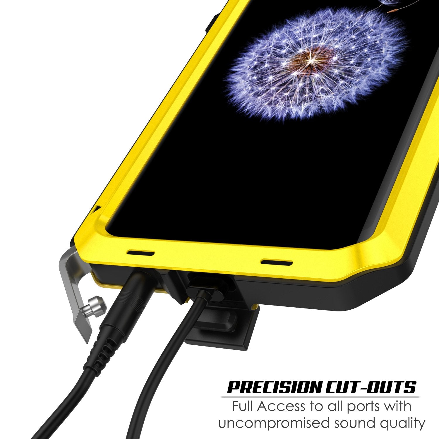 Galaxy S9 Plus Metal PunkCase Heavy Duty Military Grade Rugged, Neon