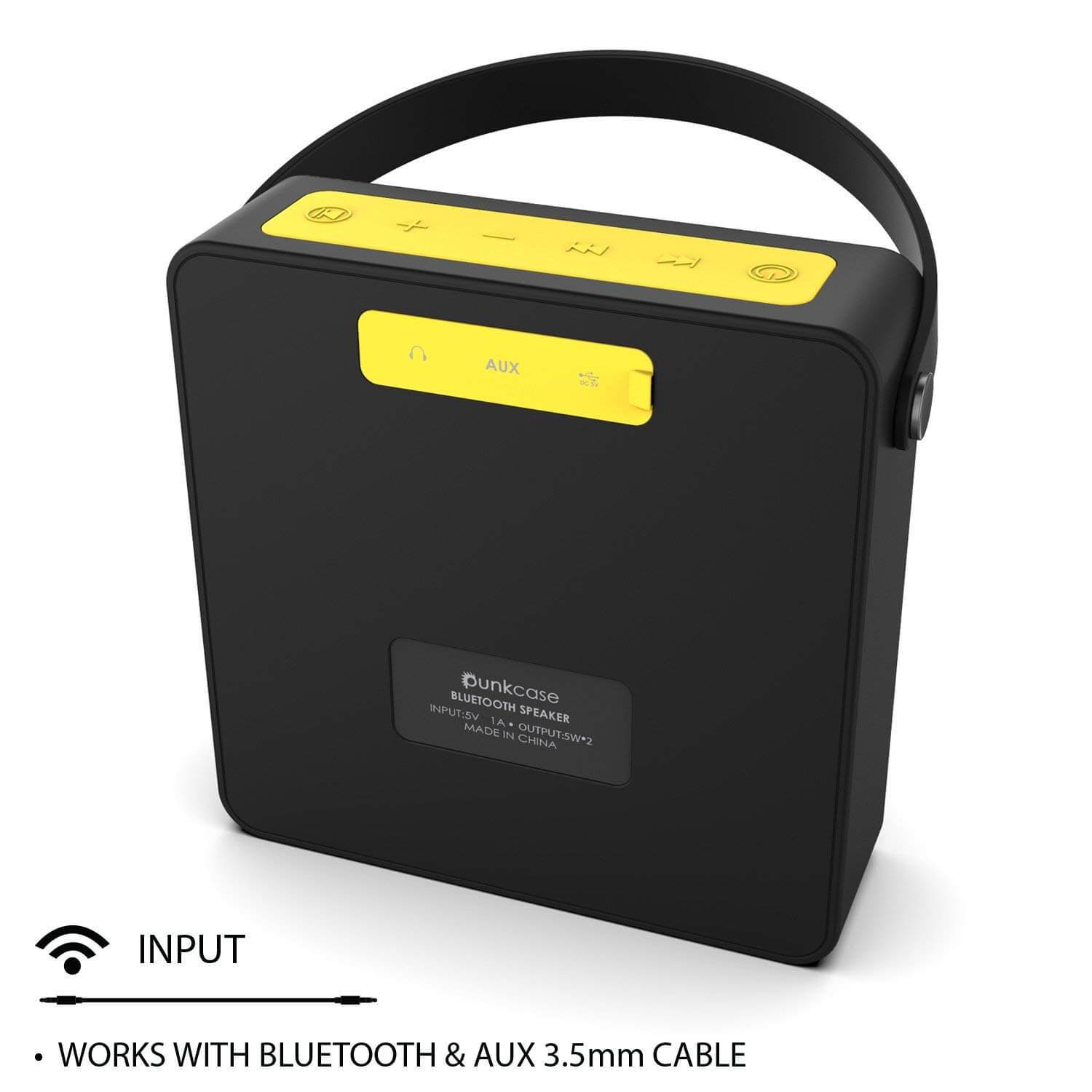 PUNKBOX Portable Wireless Bluetooth Speaker, Loud & Powerful for iPhone/Android [black]