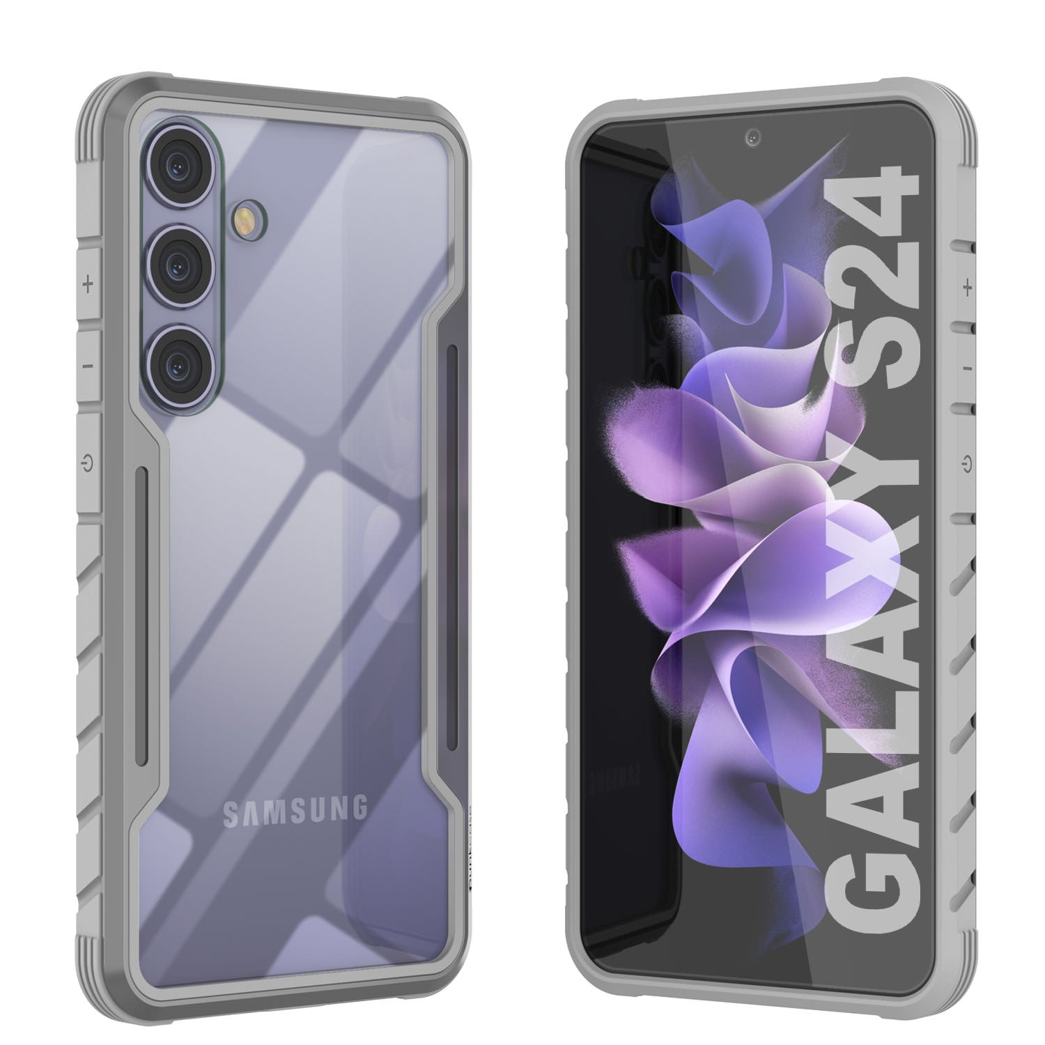 Punkcase S24 Armor Stealth Case Protective Military Grade Multilayer Cover [Grey]