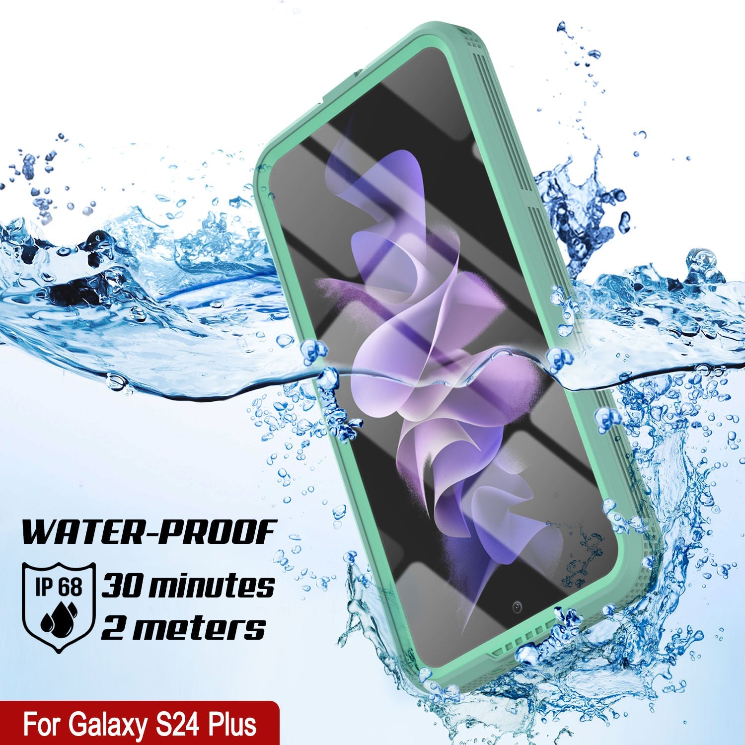 Galaxy S24+ Plus Waterproof Case [Alpine 2.0 Series] [Slim Fit] [IP68 Certified] [Shockproof] [Teal]