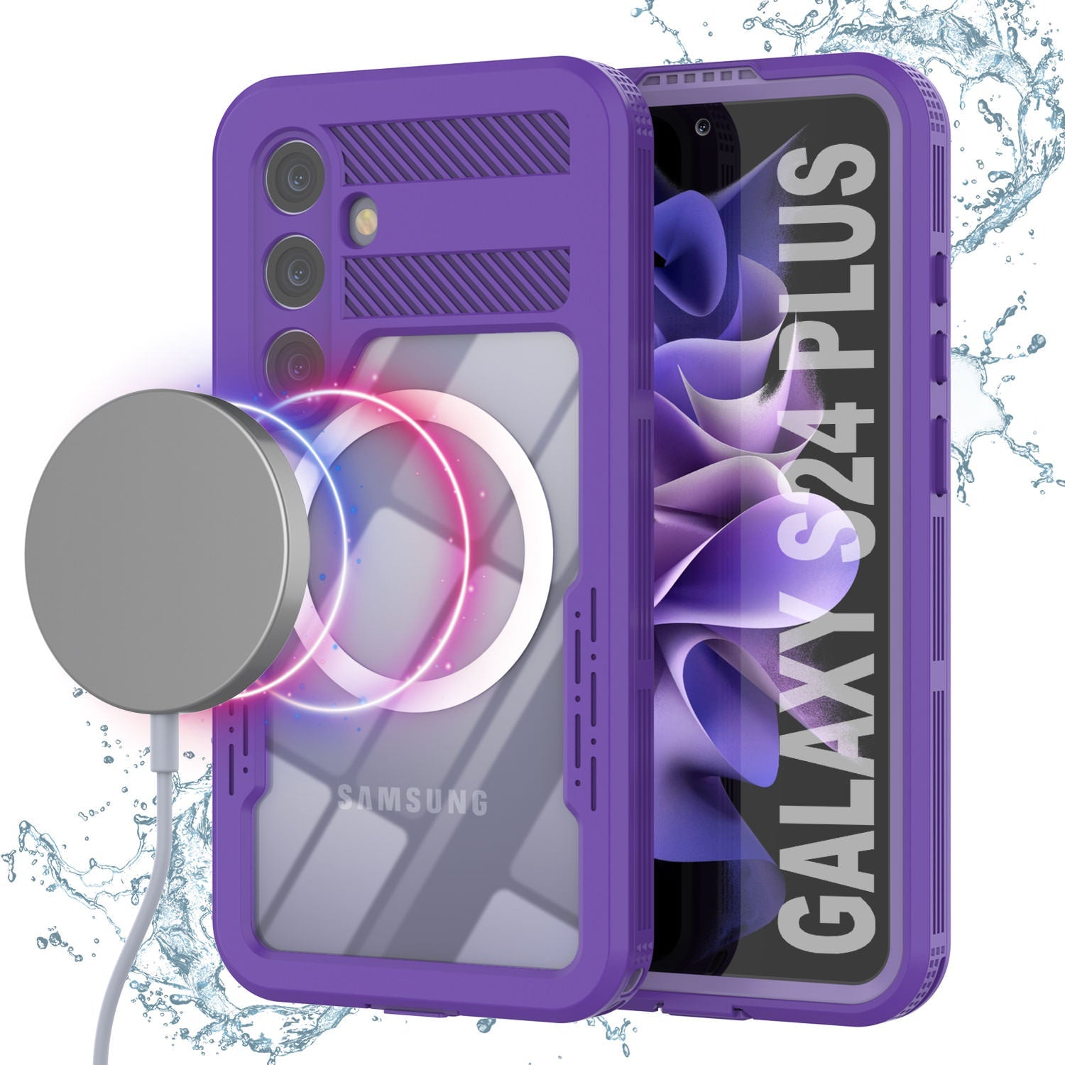 Galaxy S24+ Plus Waterproof Case [Alpine 2.0 Series] [Slim Fit] [IP68 Certified] [Shockproof] [Purple]