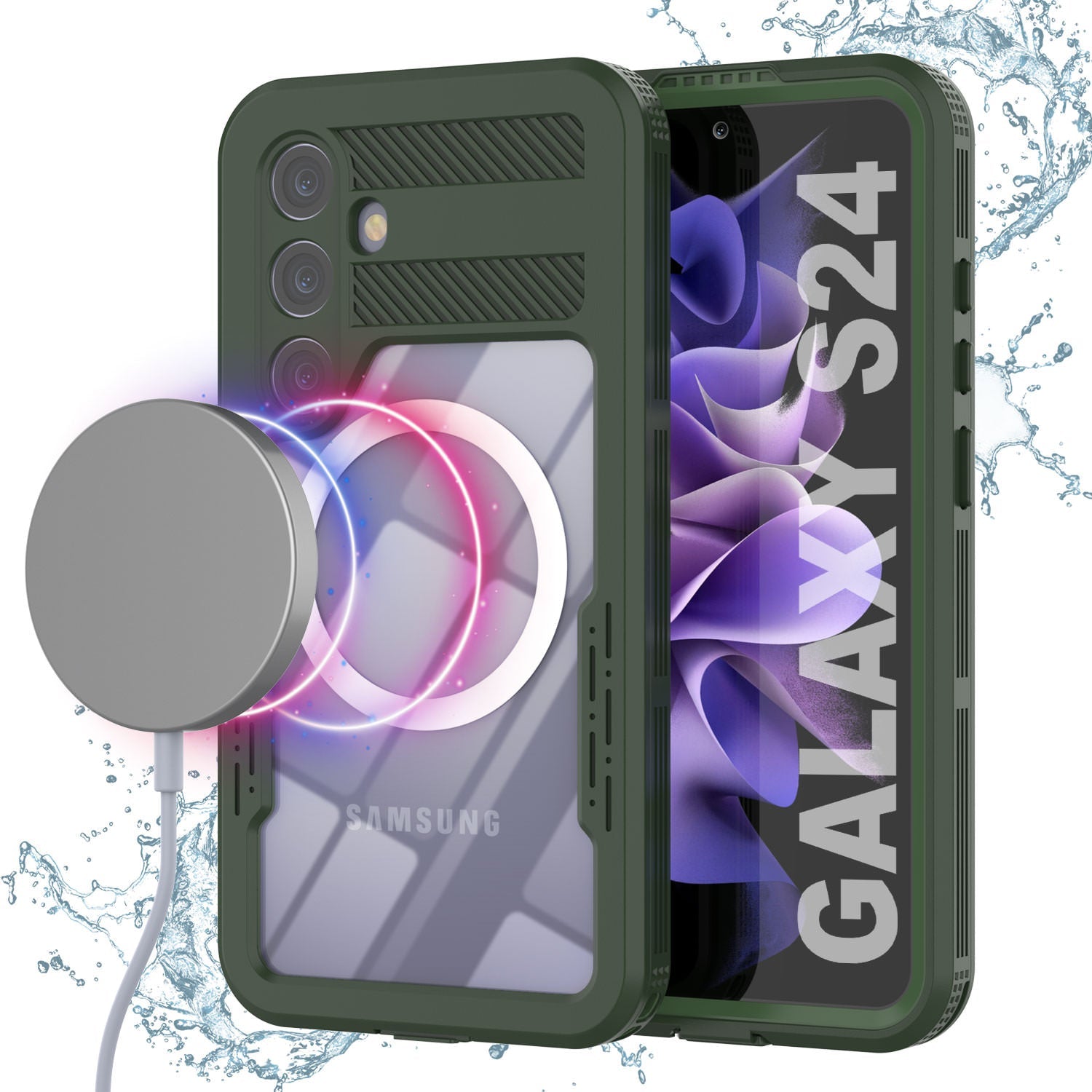 Galaxy S24 Waterproof Case [Alpine 2.0 Series] [Slim Fit] [IP68 Certified] [Shockproof] [Light Green]