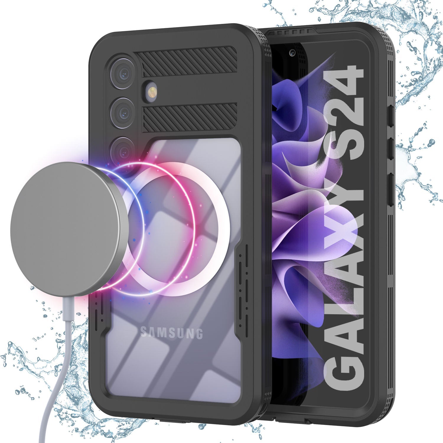 Galaxy S24 Waterproof Case [Alpine 2.0 Series] [Slim Fit] [IP68 Certified] [Shockproof] [Black]