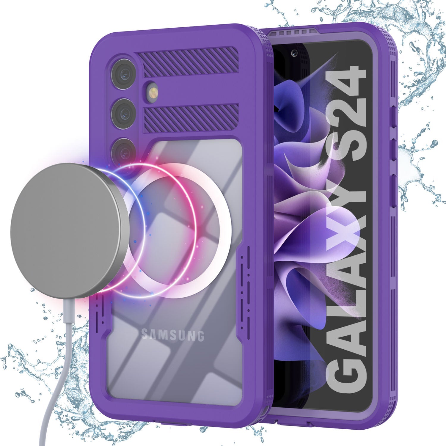 Galaxy S24 Ultra Waterproof Case [Alpine 2.0 Series] [Slim Fit] [IP68 Certified] [Shockproof] [Purple]