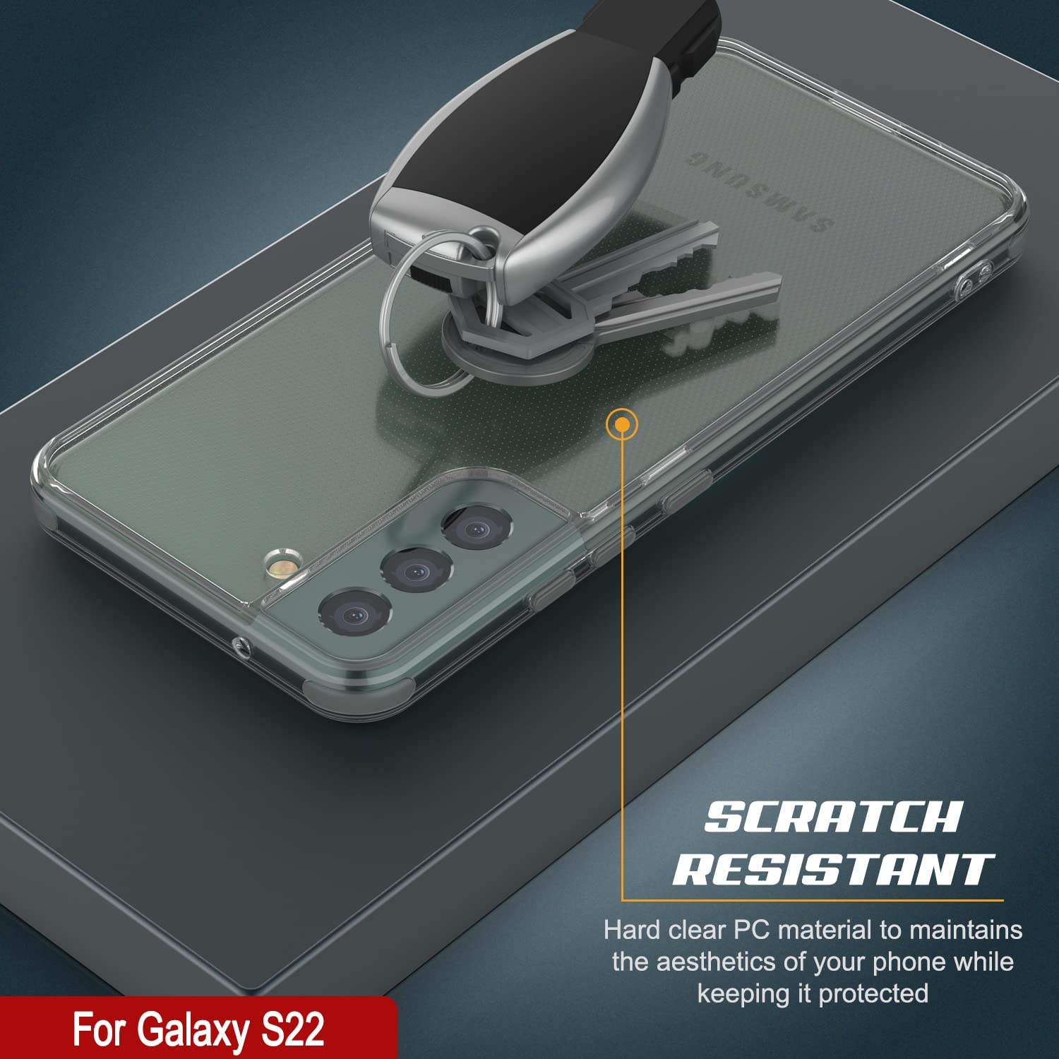 Punkcase for Galaxy S23 Case [Lucid 2.0 Series] [Slim Fit] [Clear Back]  W/PunkShield Screen Protector