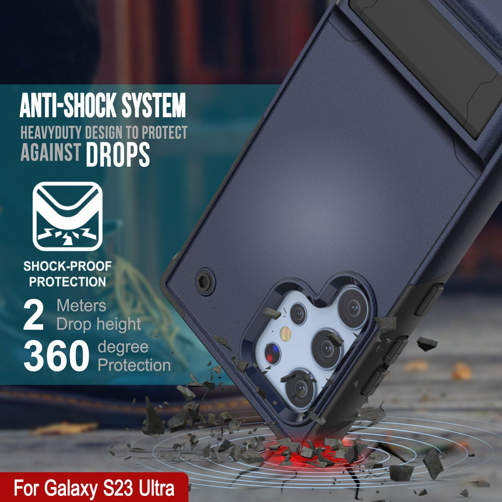 Punkcase Galaxy S23 Ultra Case [Reliance Series] Protective Hybrid Mil