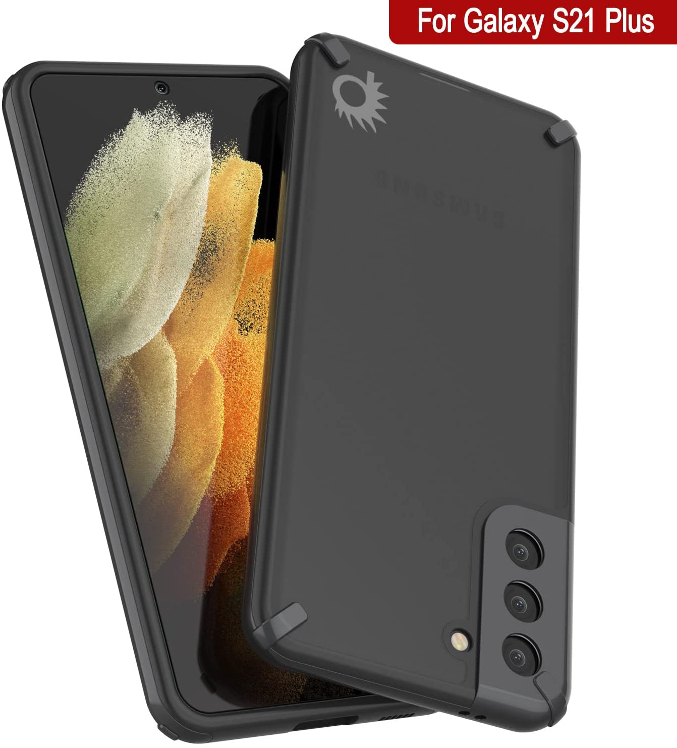 Punkcase Galaxy S21 Plus Case [Mirage Series] Heavy Duty Phone Cover (Black)