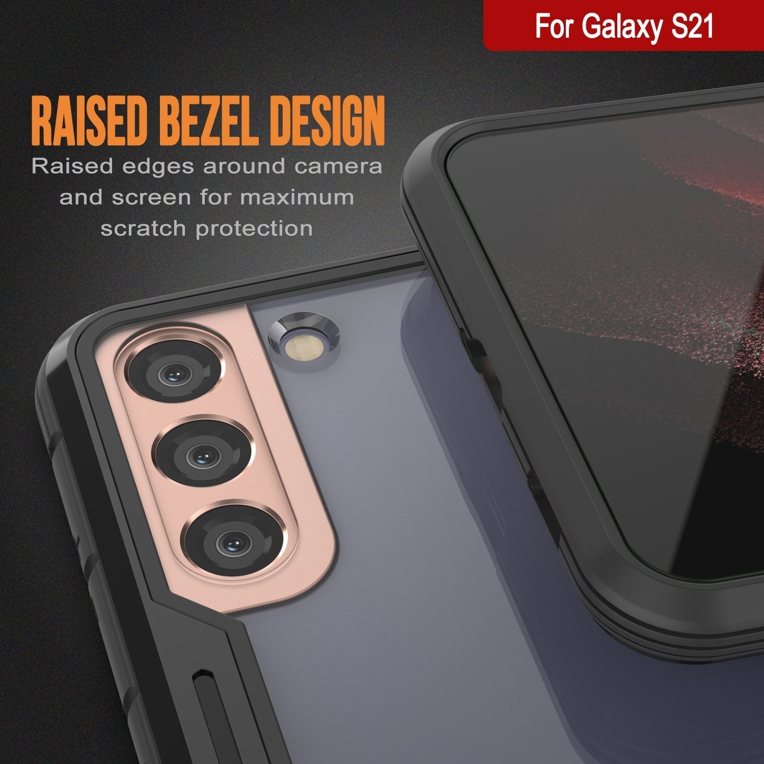 Punkcase S21 ravenger Case Protective Military Grade Multilayer Cover [Black]