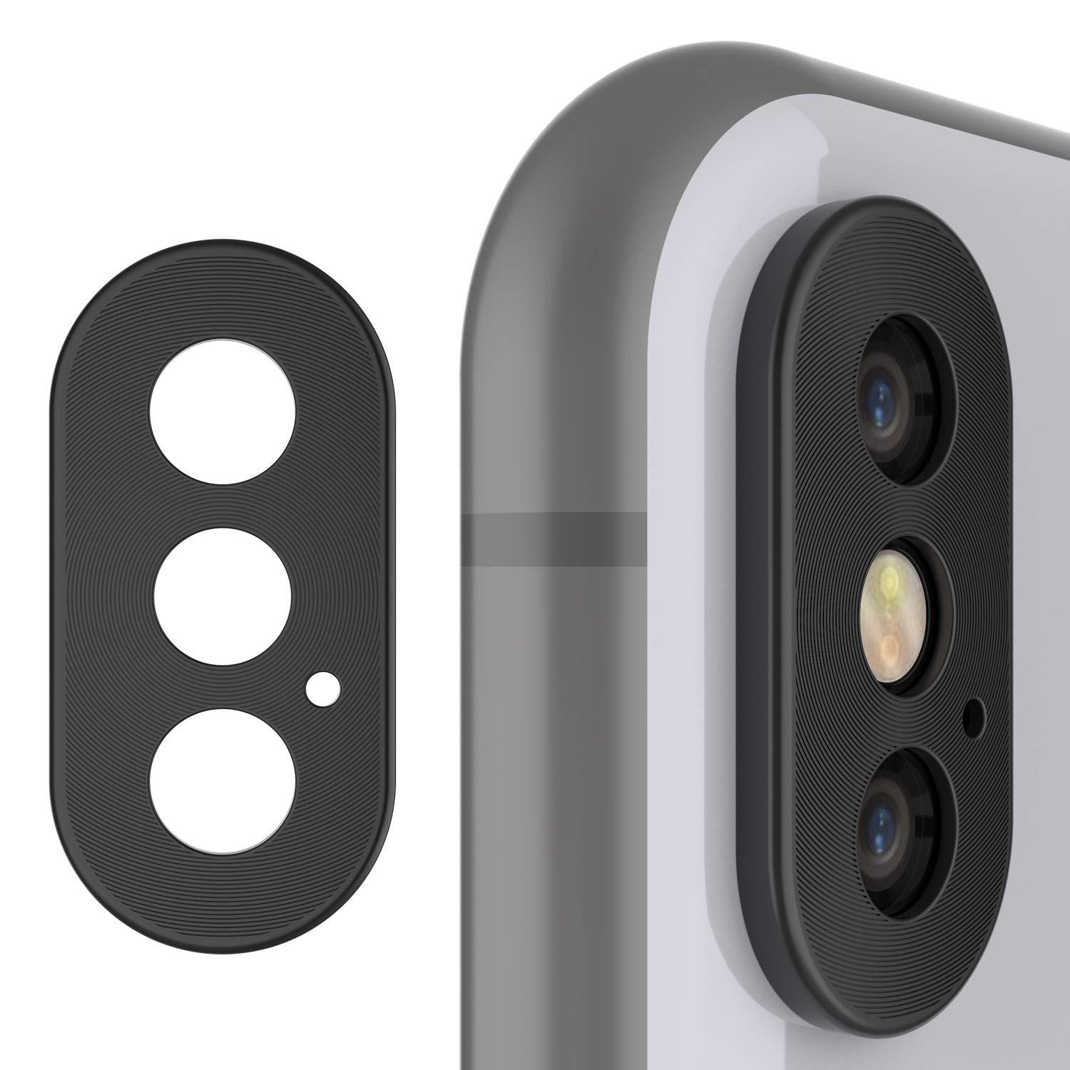 Punkcase iPhone XS Camera Protector Ring [Black]