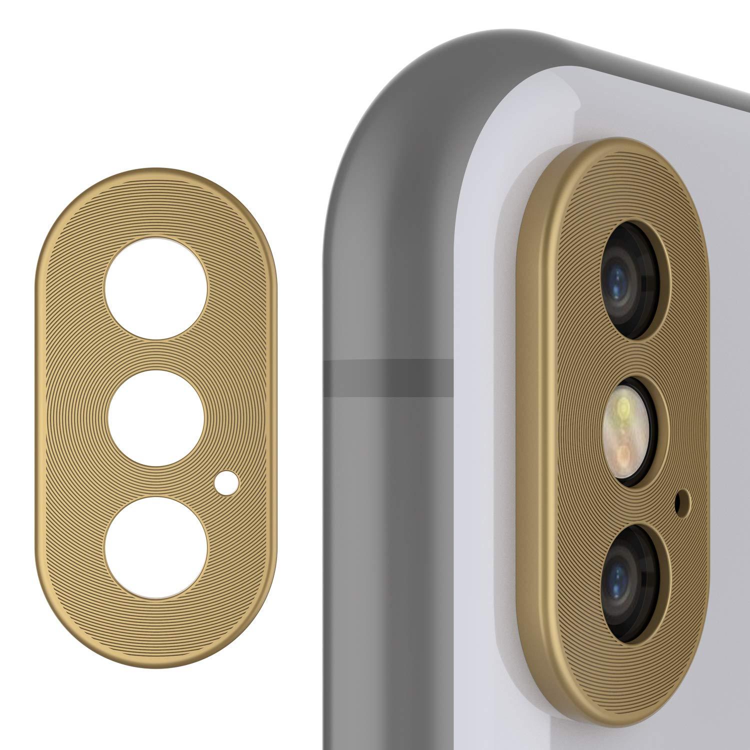 Punkcase iPhone XS Camera Protector Ring [Gold]