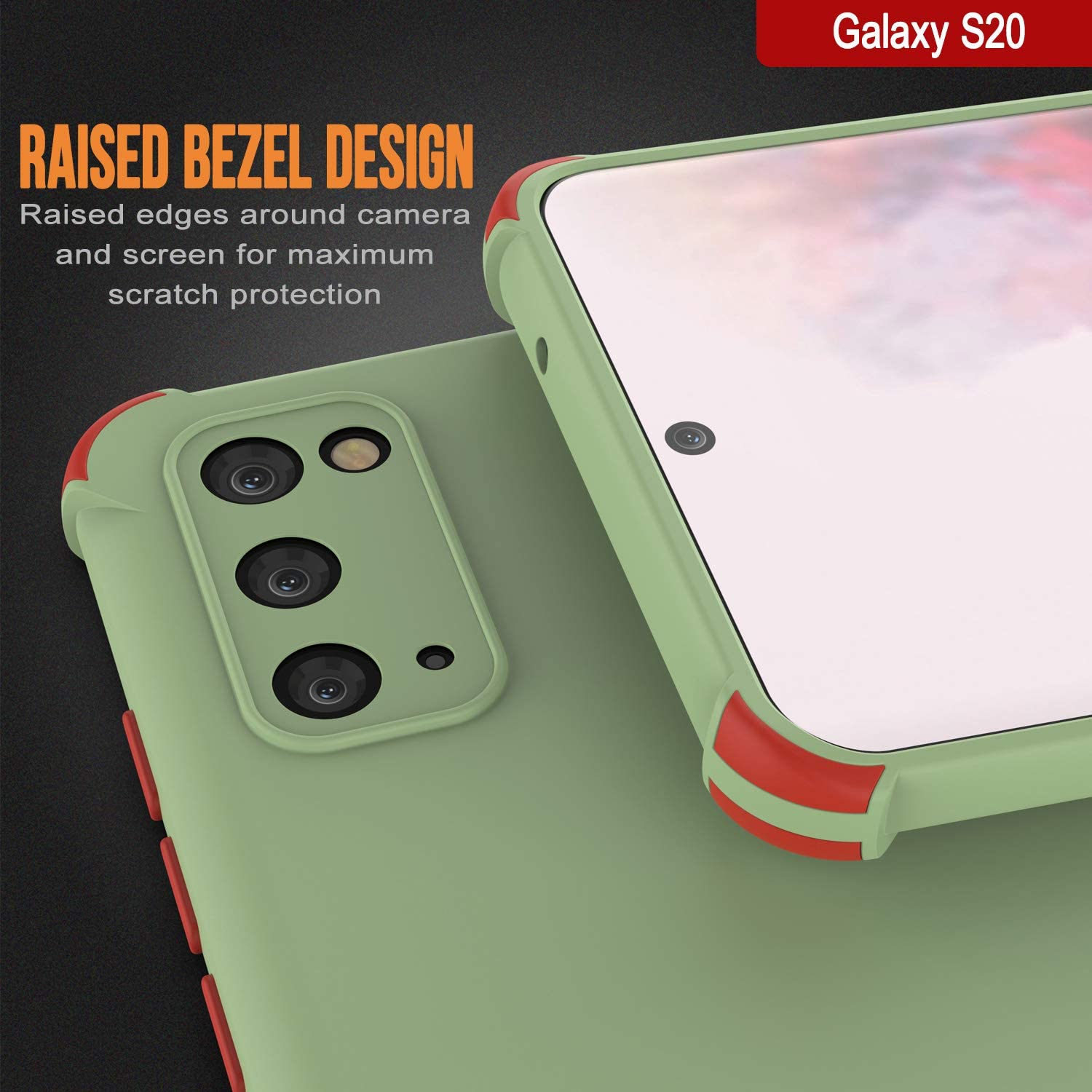 Punkcase Protective & Lightweight TPU Case [Sunshine Series] for Galaxy S20 [Light Green]