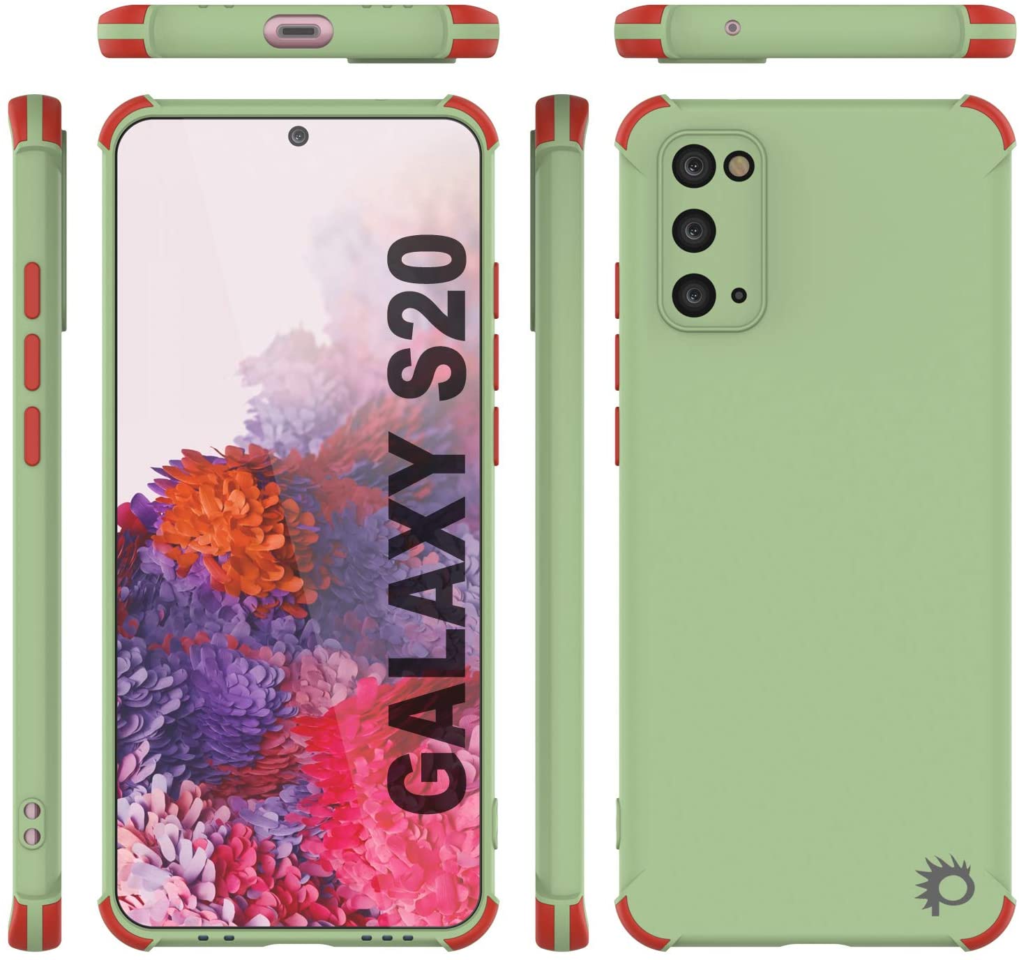 Punkcase Protective & Lightweight TPU Case [Sunshine Series] for Galaxy S20 [Light Green]