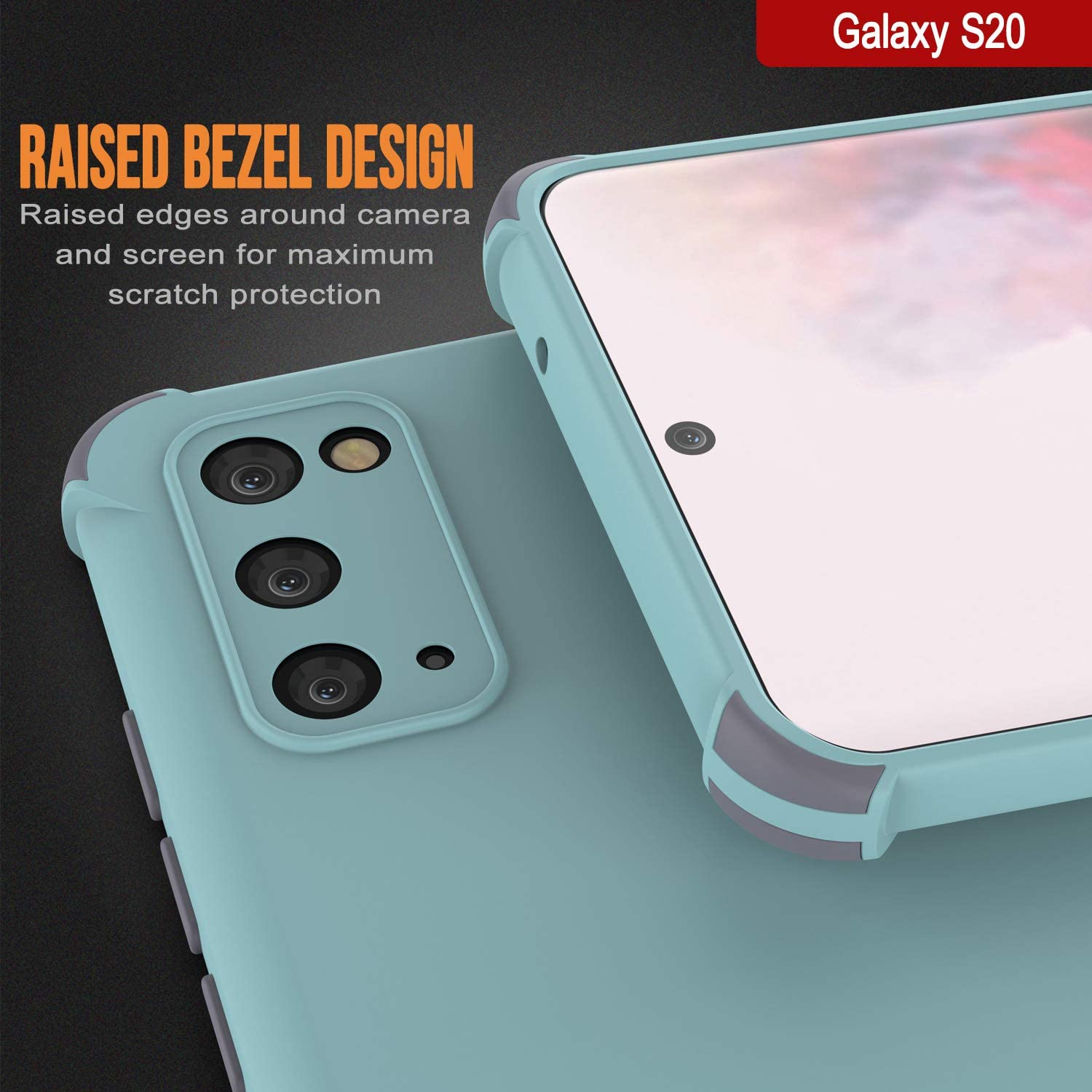 Punkcase Protective & Lightweight TPU Case [Sunshine Series] for Galaxy S20 [Teal]