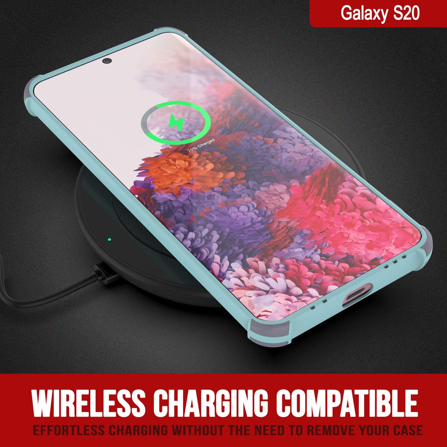 Punkcase Protective & Lightweight TPU Case [Sunshine Series] for Galaxy S20 [Teal]
