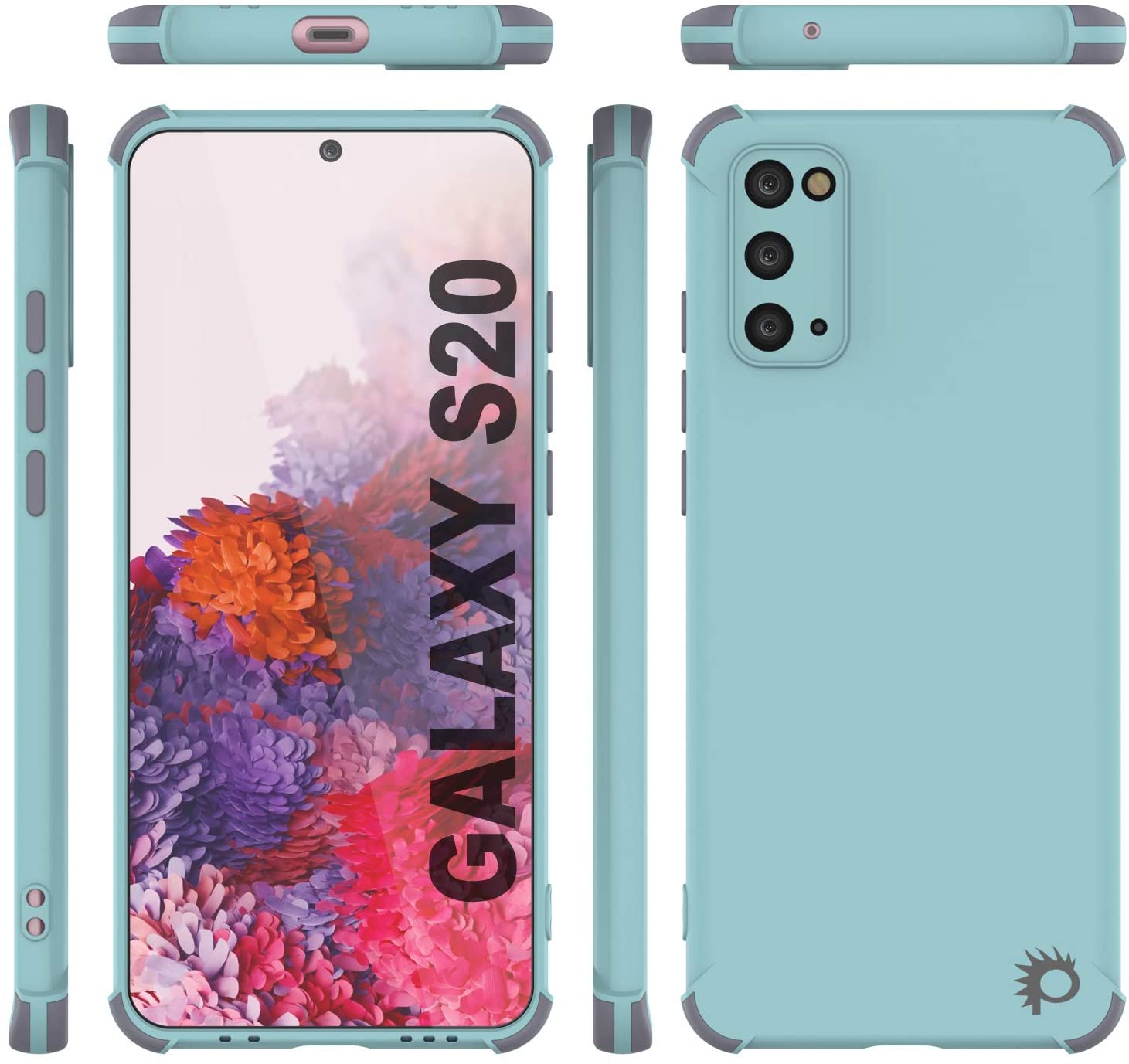 Punkcase Protective & Lightweight TPU Case [Sunshine Series] for Galaxy S20 [Teal]