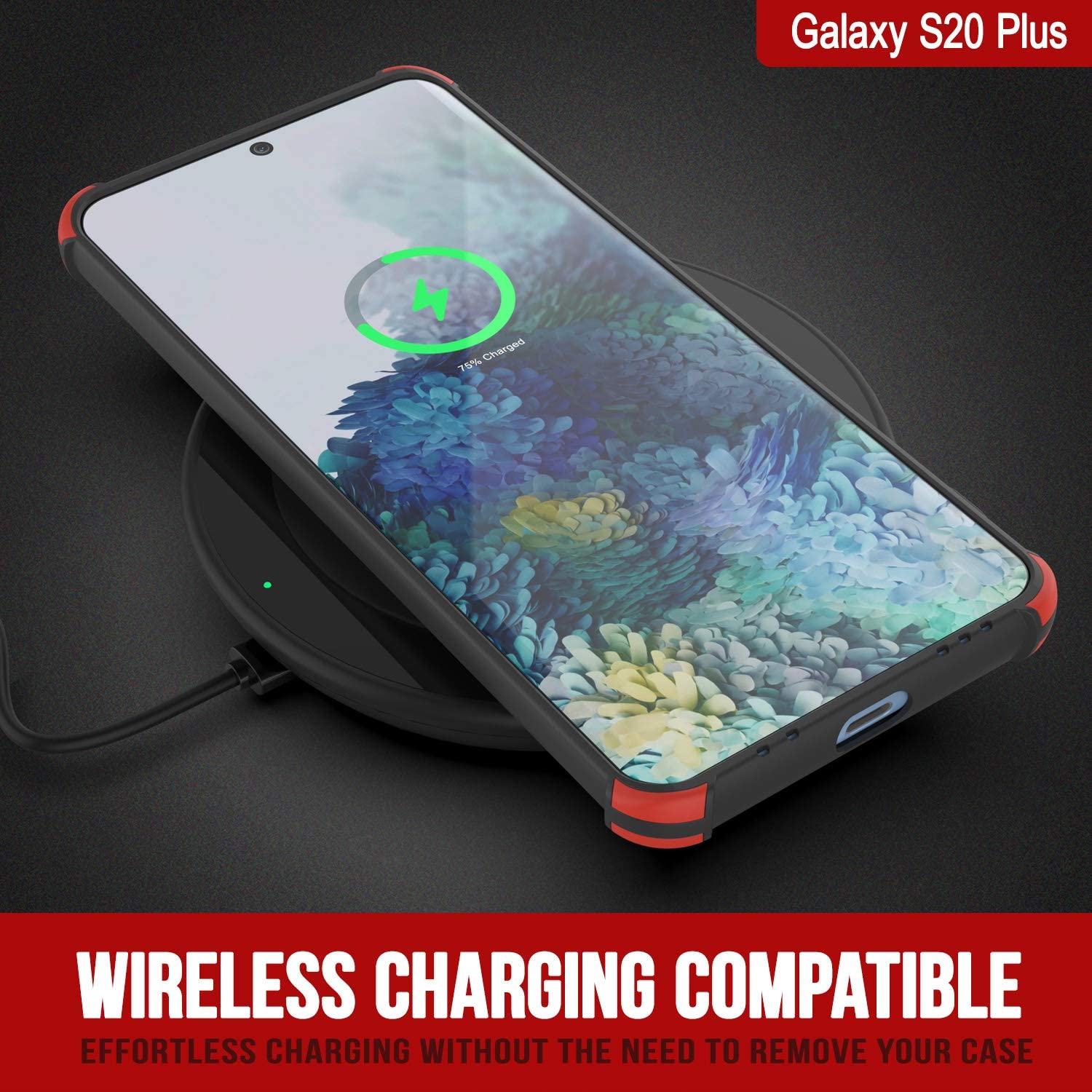 Punkcase Protective & Lightweight TPU Case [Sunshine Series] for Galaxy S20+ Plus [Black]
