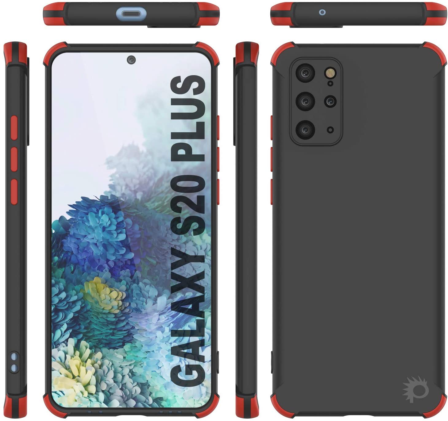 Punkcase Protective & Lightweight TPU Case [Sunshine Series] for Galaxy S20+ Plus [Black]