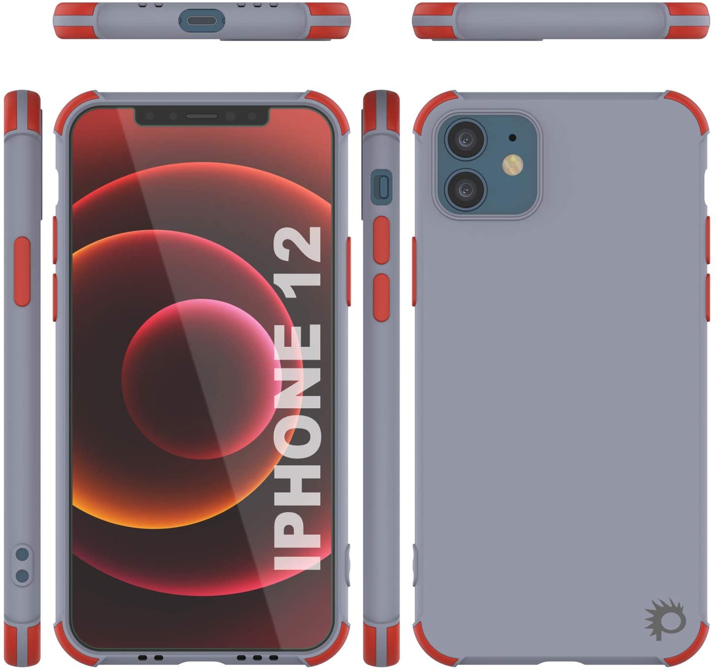 Punkcase Protective & Lightweight TPU Case [Sunshine Series] for iPhone 12 [Grey]
