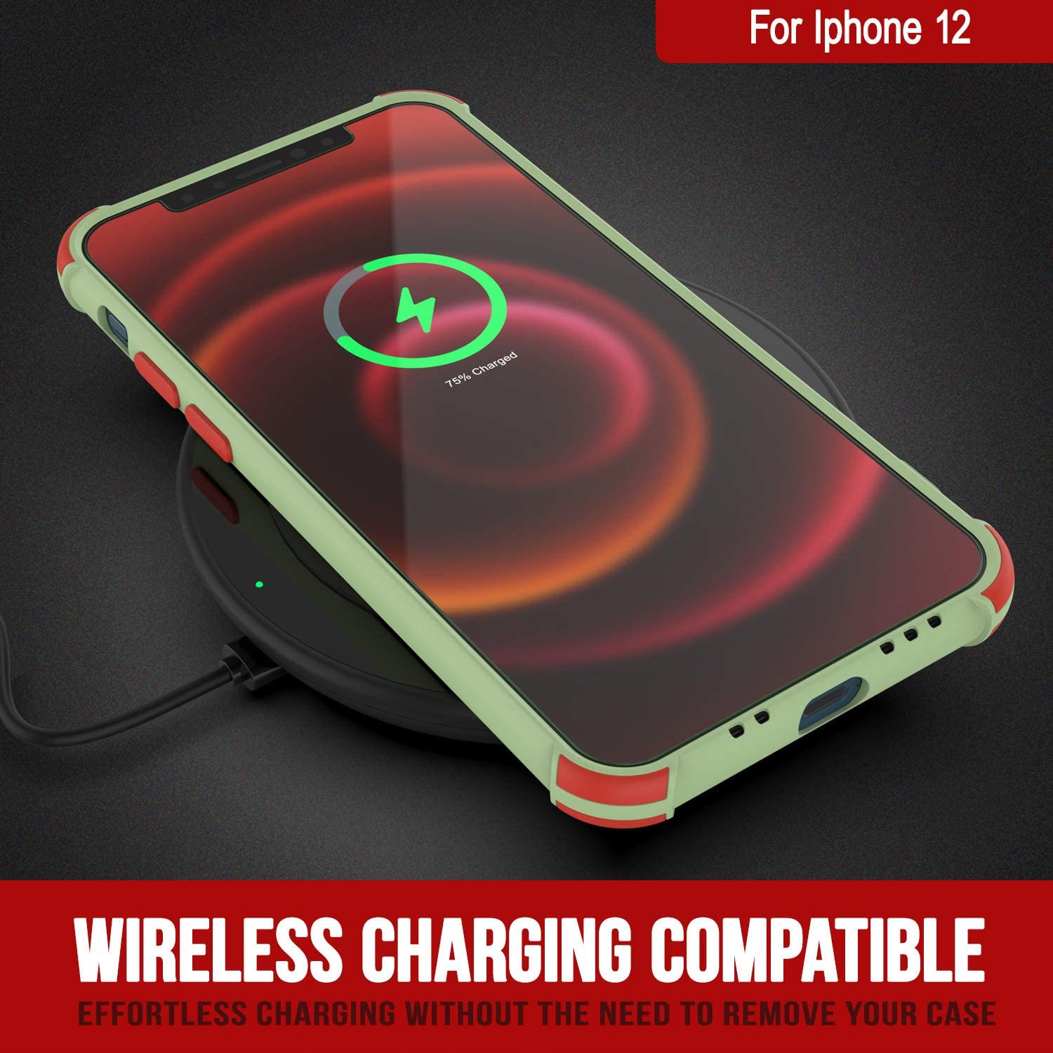 Punkcase Protective & Lightweight TPU Case [Sunshine Series] for iPhone 12 [Light Green]