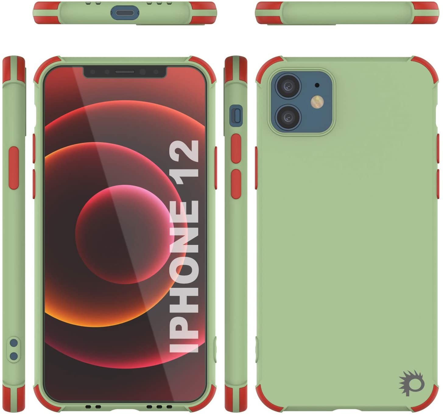 Punkcase Protective & Lightweight TPU Case [Sunshine Series] for iPhone 12 [Light Green]