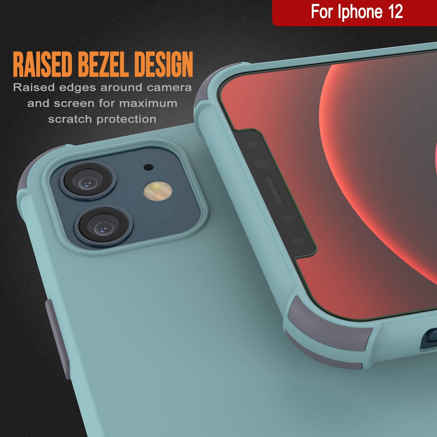 Punkcase Protective & Lightweight TPU Case [Sunshine Series] for iPhone 12 [Teal]