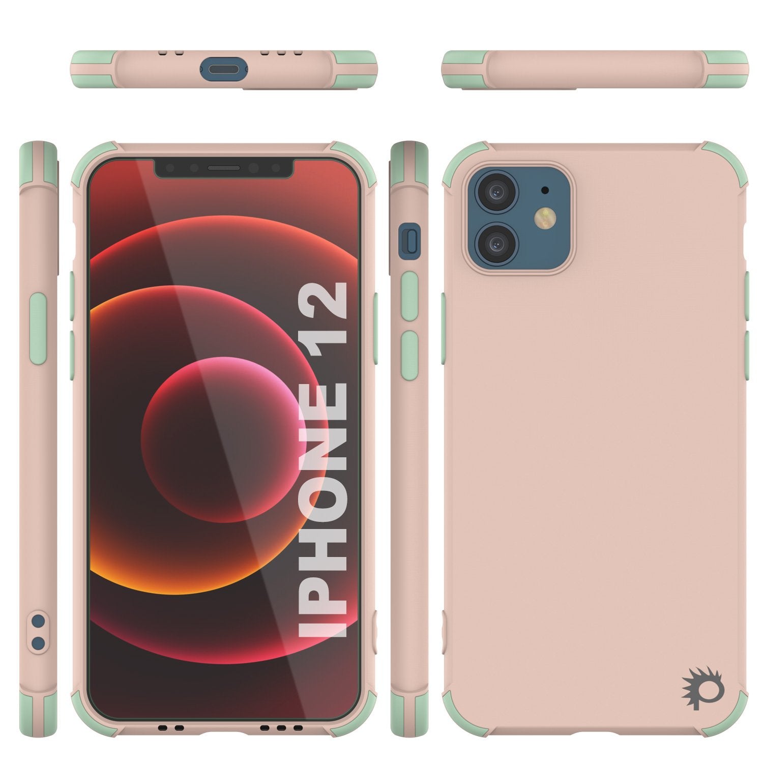 Punkcase Protective & Lightweight TPU Case [Sunshine Series] for iPhone 12 [Pink]