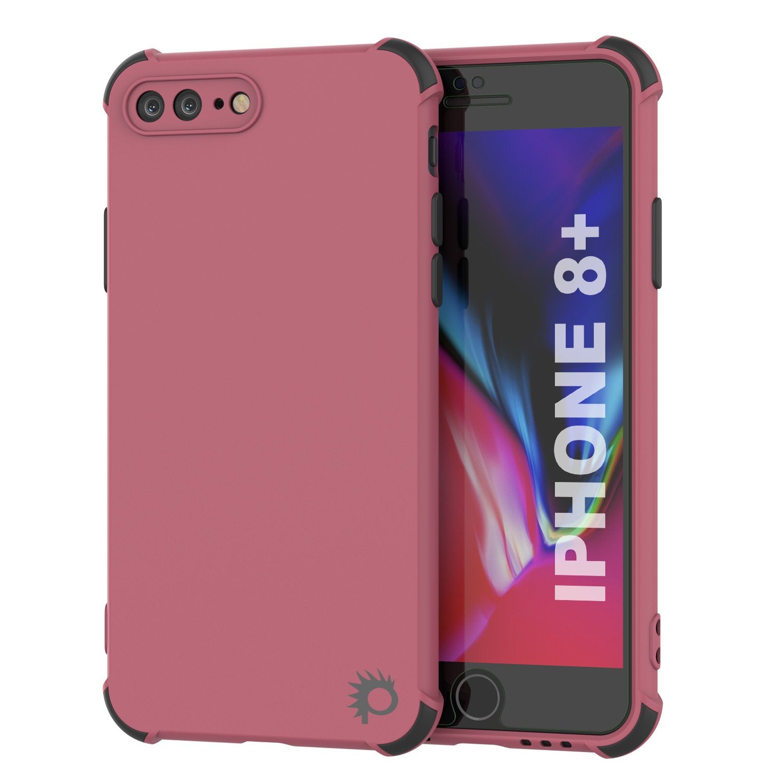 Punkcase Protective & Lightweight TPU Case [Sunshine Series] for iPhone 8+ Plus [Rose]