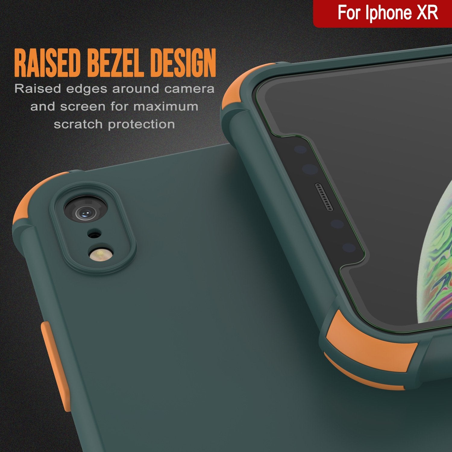 Punkcase Protective & Lightweight TPU Case [Sunshine Series] for iPhone XR [Dark Green]