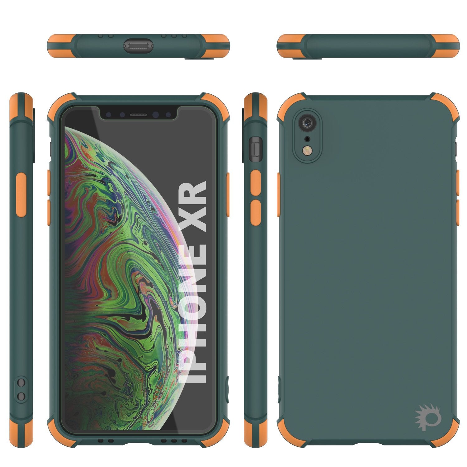 Punkcase Protective & Lightweight TPU Case [Sunshine Series] for iPhone XR [Dark Green]