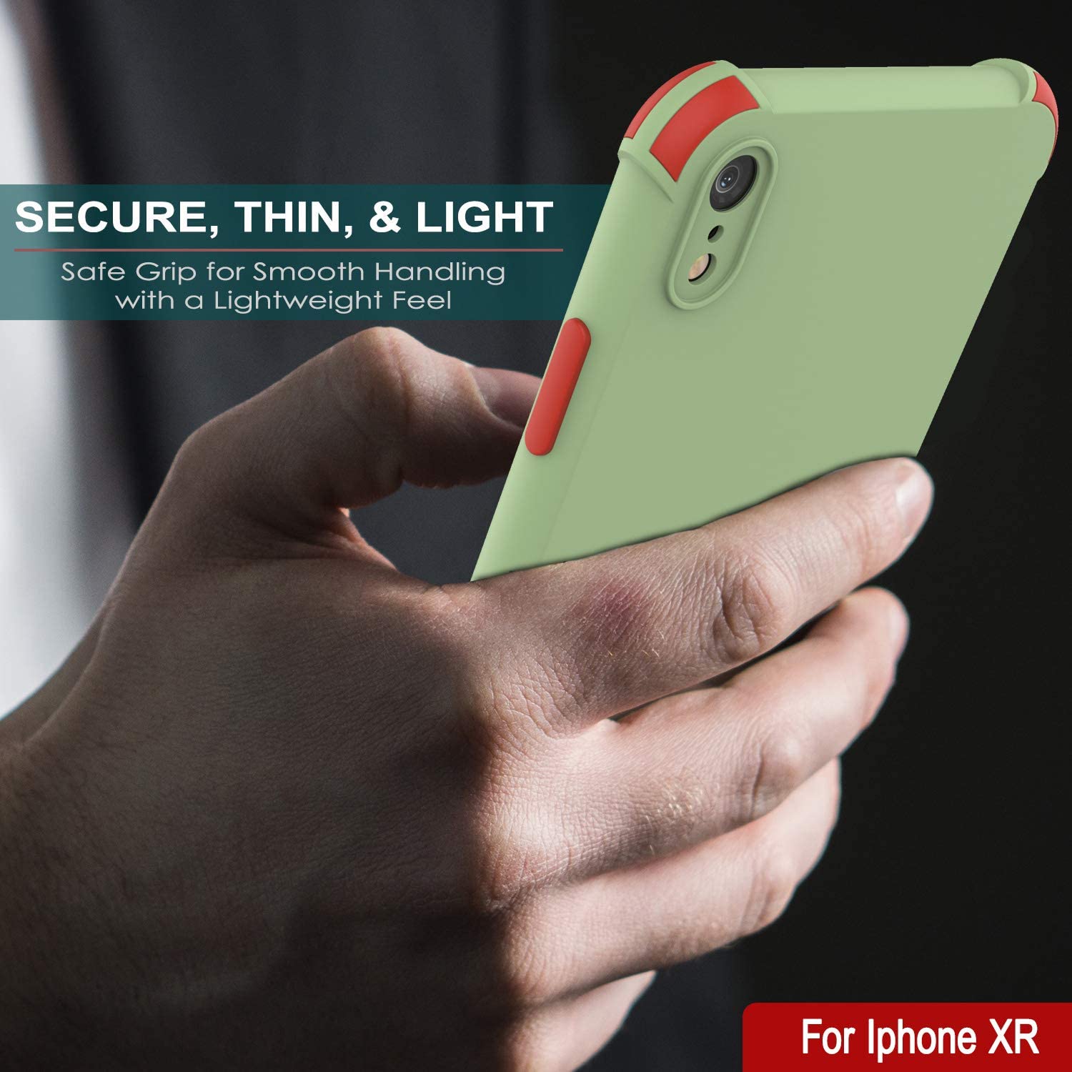 Punkcase Protective & Lightweight TPU Case [Sunshine Series] for iPhone XR [Light Green]