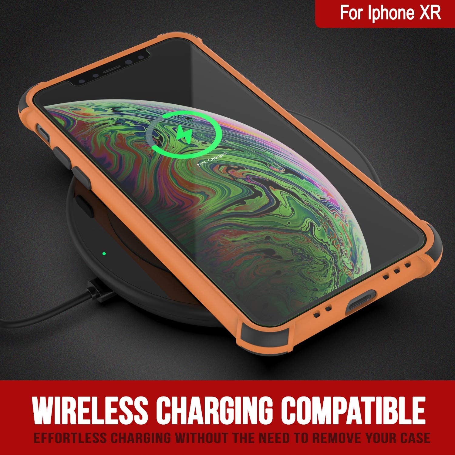 Punkcase Protective & Lightweight TPU Case [Sunshine Series] for iPhone XR [Orange]