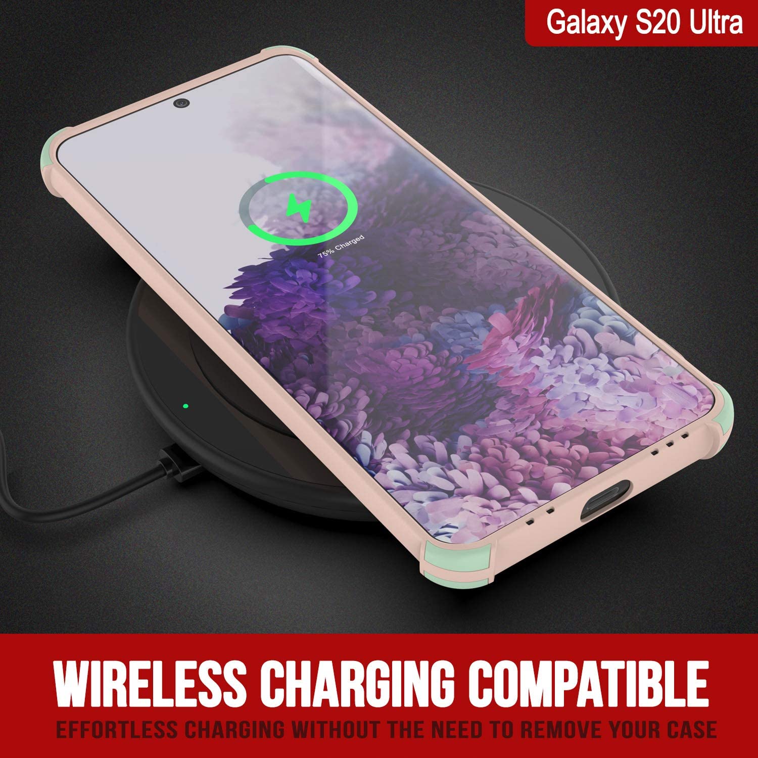 Punkcase Protective & Lightweight TPU Case [Sunshine Series] for Galaxy S20 Ultra [Pink]