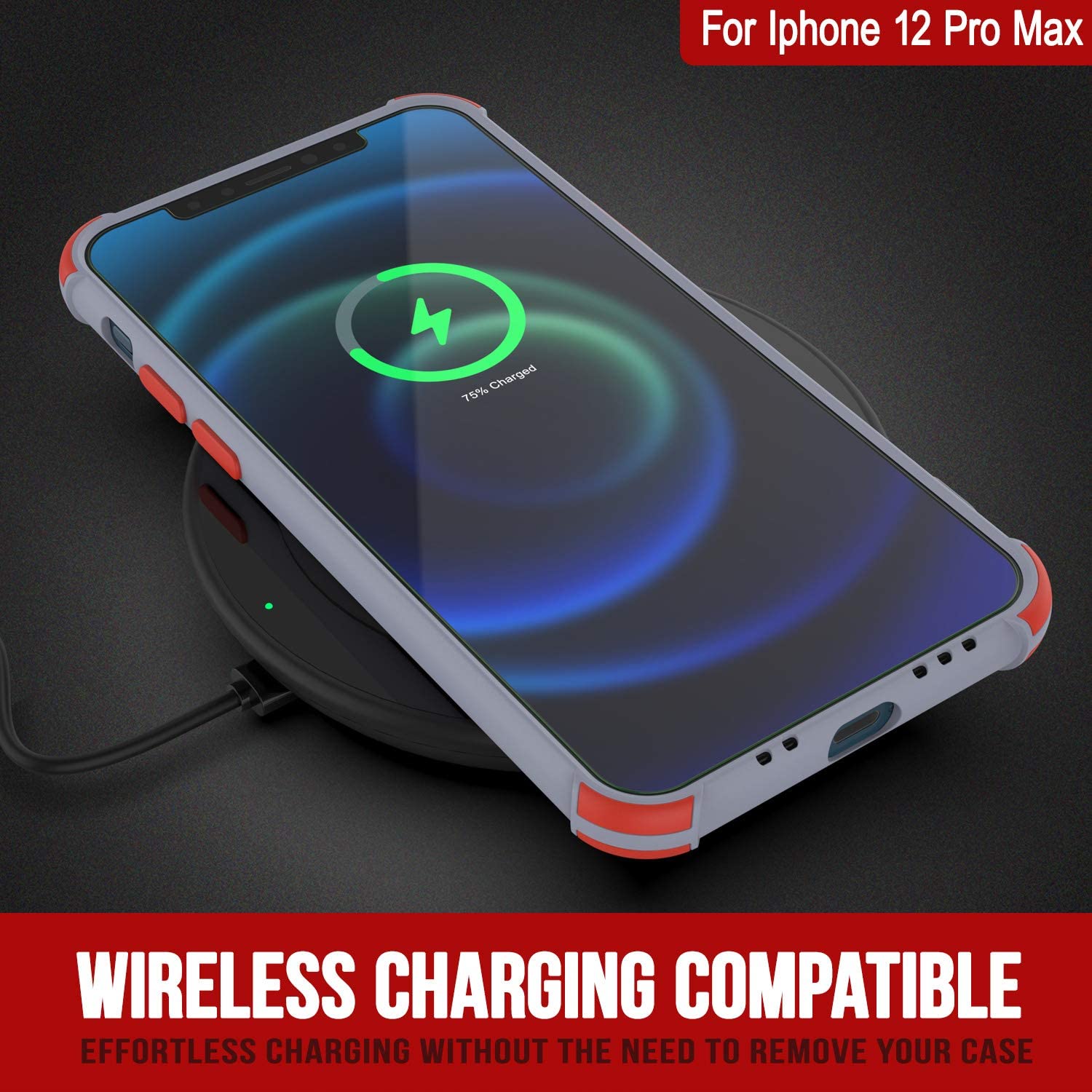 Punkcase Protective & Lightweight TPU Case [Sunshine Series] for iPhone 12 Pro Max [Grey]