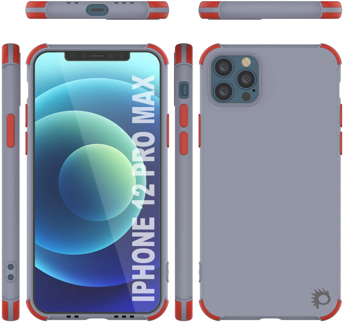 Punkcase Protective & Lightweight TPU Case [Sunshine Series] for iPhone 12 Pro Max [Grey]