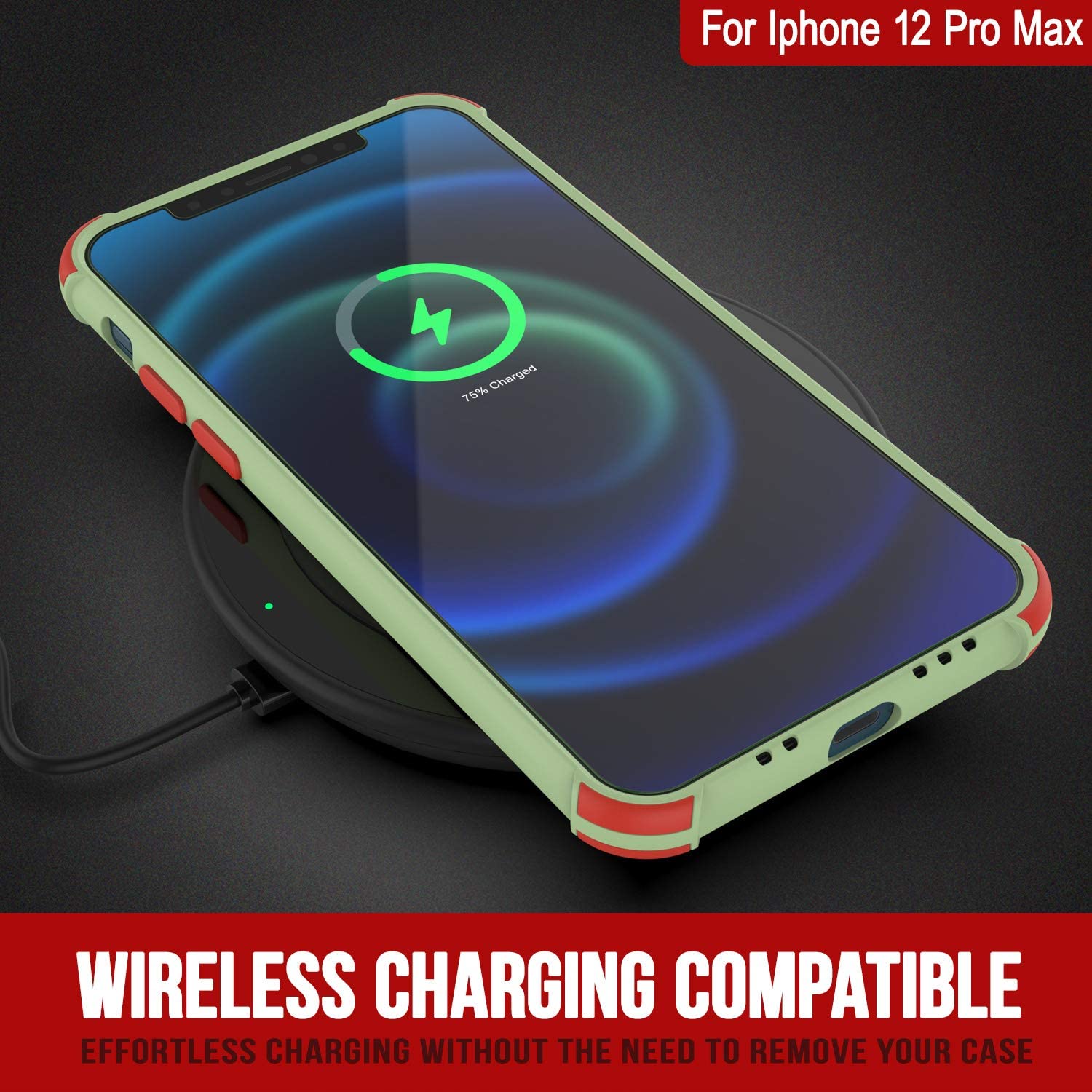 Punkcase Protective & Lightweight TPU Case [Sunshine Series] for iPhone 12 Pro Max [Light Green]