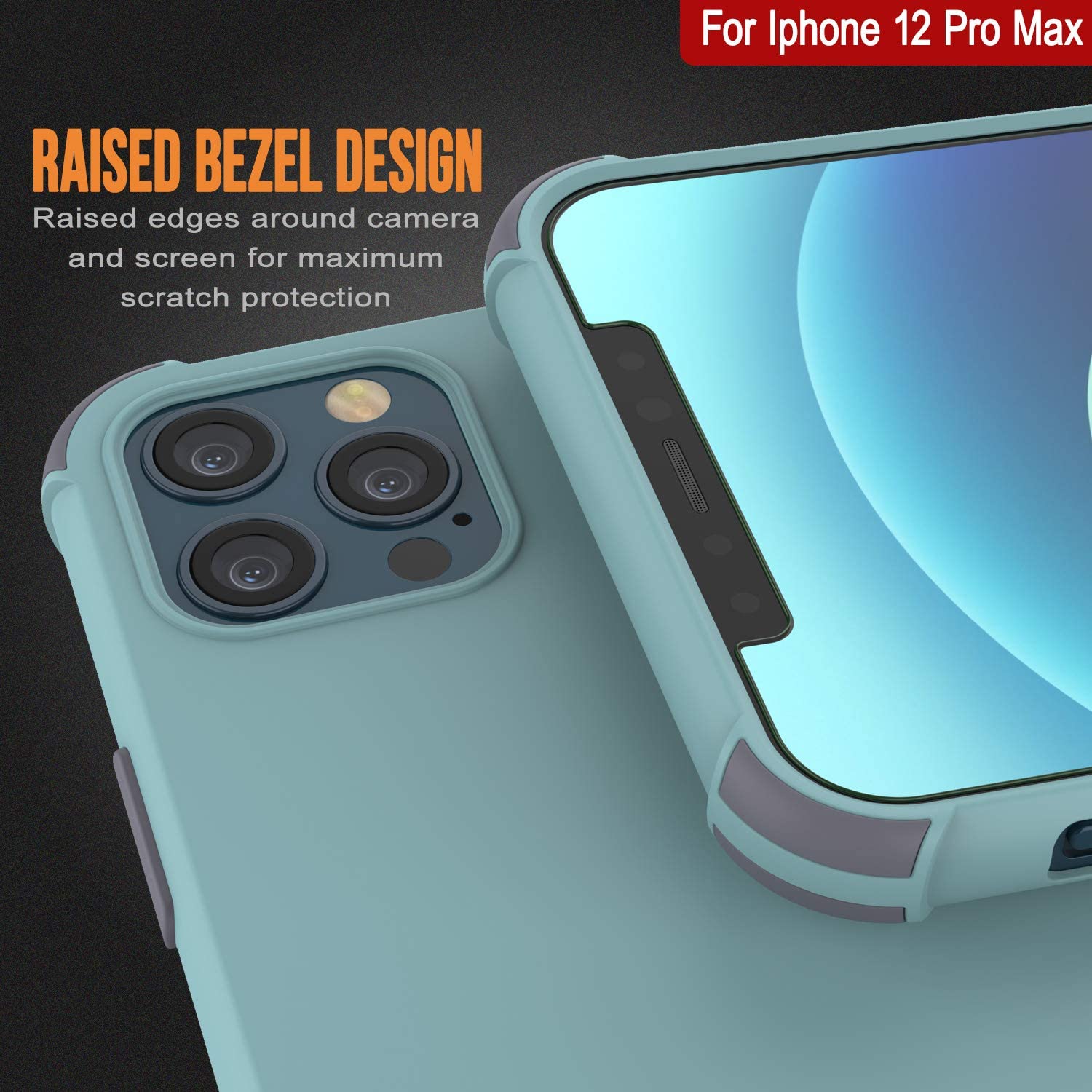 Punkcase Protective & Lightweight TPU Case [Sunshine Series] for iPhone 12 Pro Max [Teal]