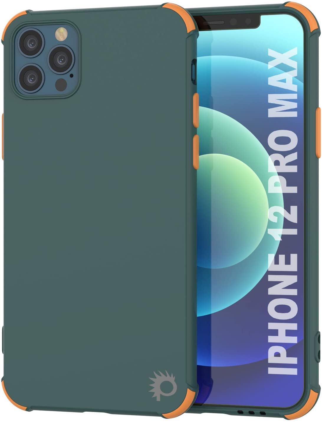 Punkcase Protective & Lightweight TPU Case [Sunshine Series] for iPhone 12 Pro Max [Dark Green]