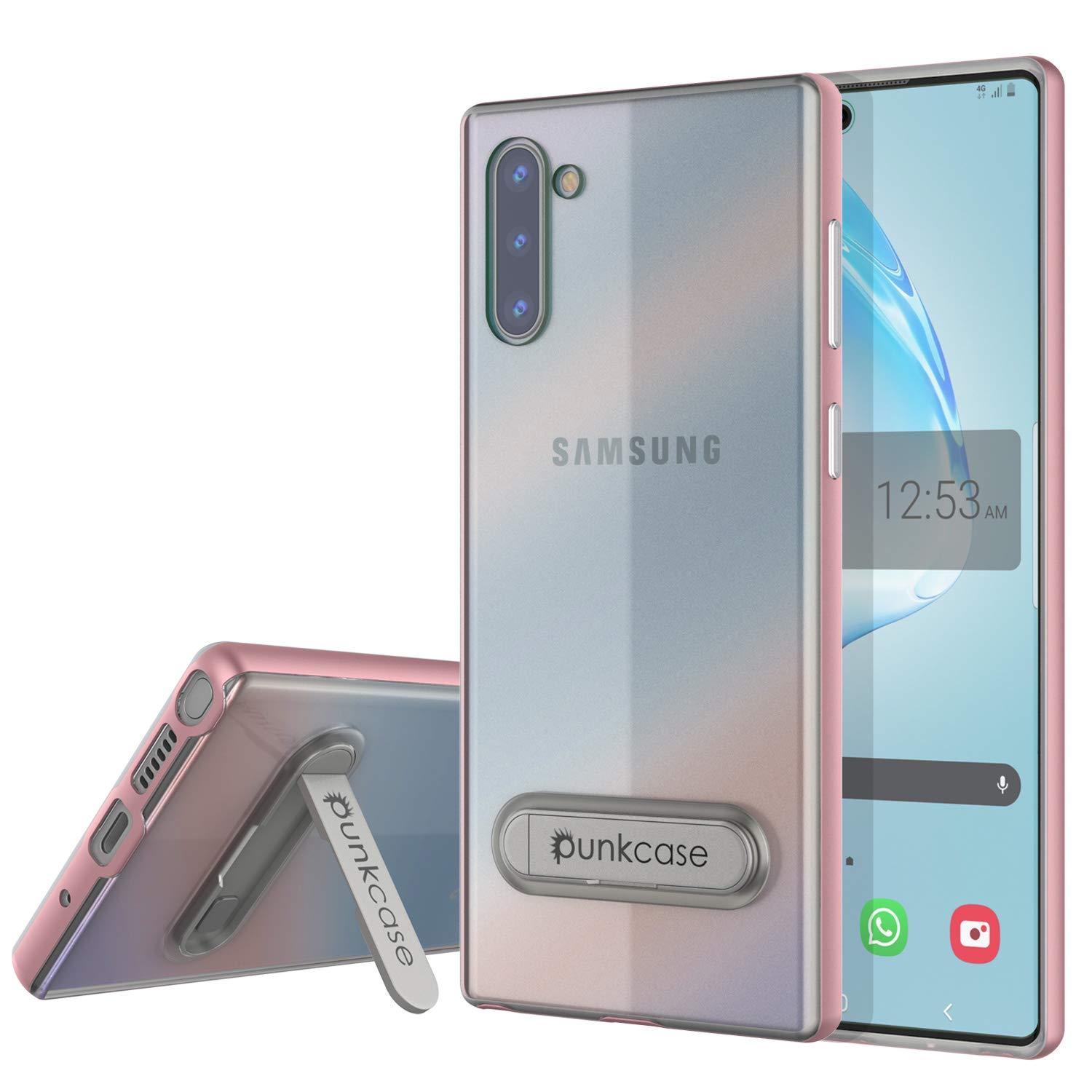 Galaxy Note 10 Lucid 3.0 PunkCase Armor Cover w/Integrated Kickstand and Screen Protector [Rose Gold]