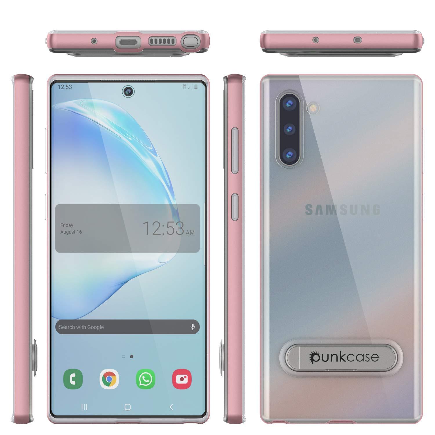 Galaxy Note 10 Lucid 3.0 PunkCase Armor Cover w/Integrated Kickstand and Screen Protector [Rose Gold]