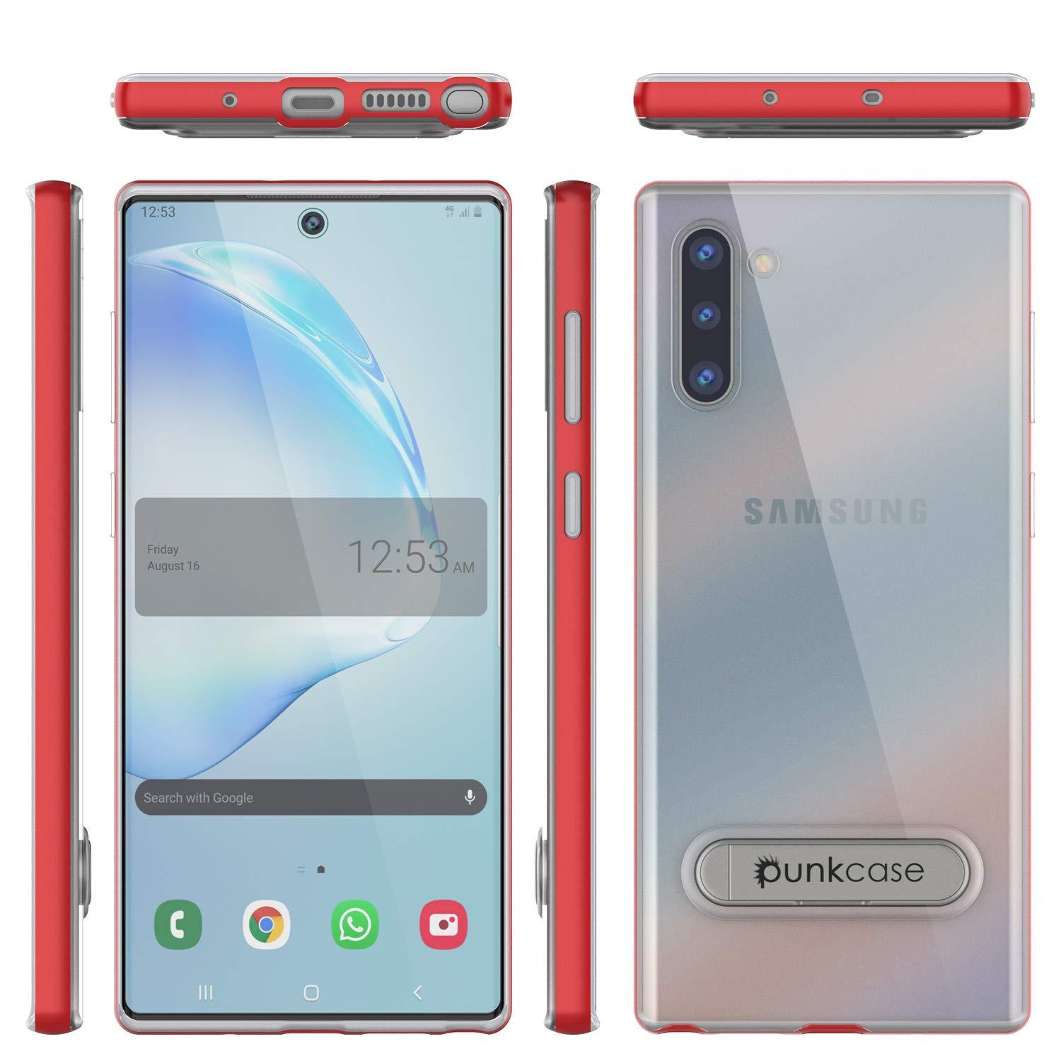 Galaxy Note 10 Lucid 3.0 PunkCase Armor Cover w/Integrated Kickstand and Screen Protector [Red]