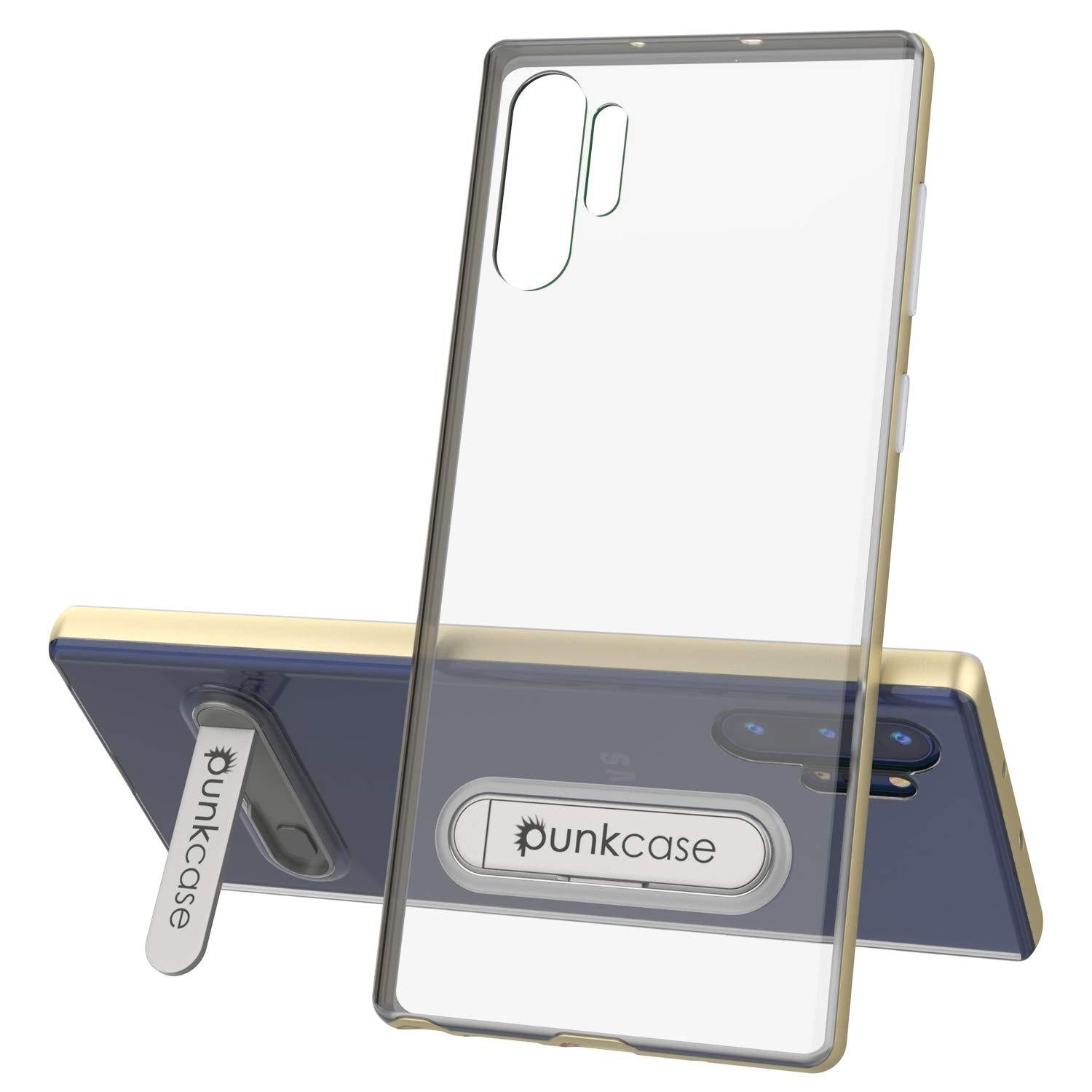 Galaxy Note 10+ Plus Lucid 3.0 PunkCase Armor Cover w/Integrated Kickstand and Screen Protector [Gold]
