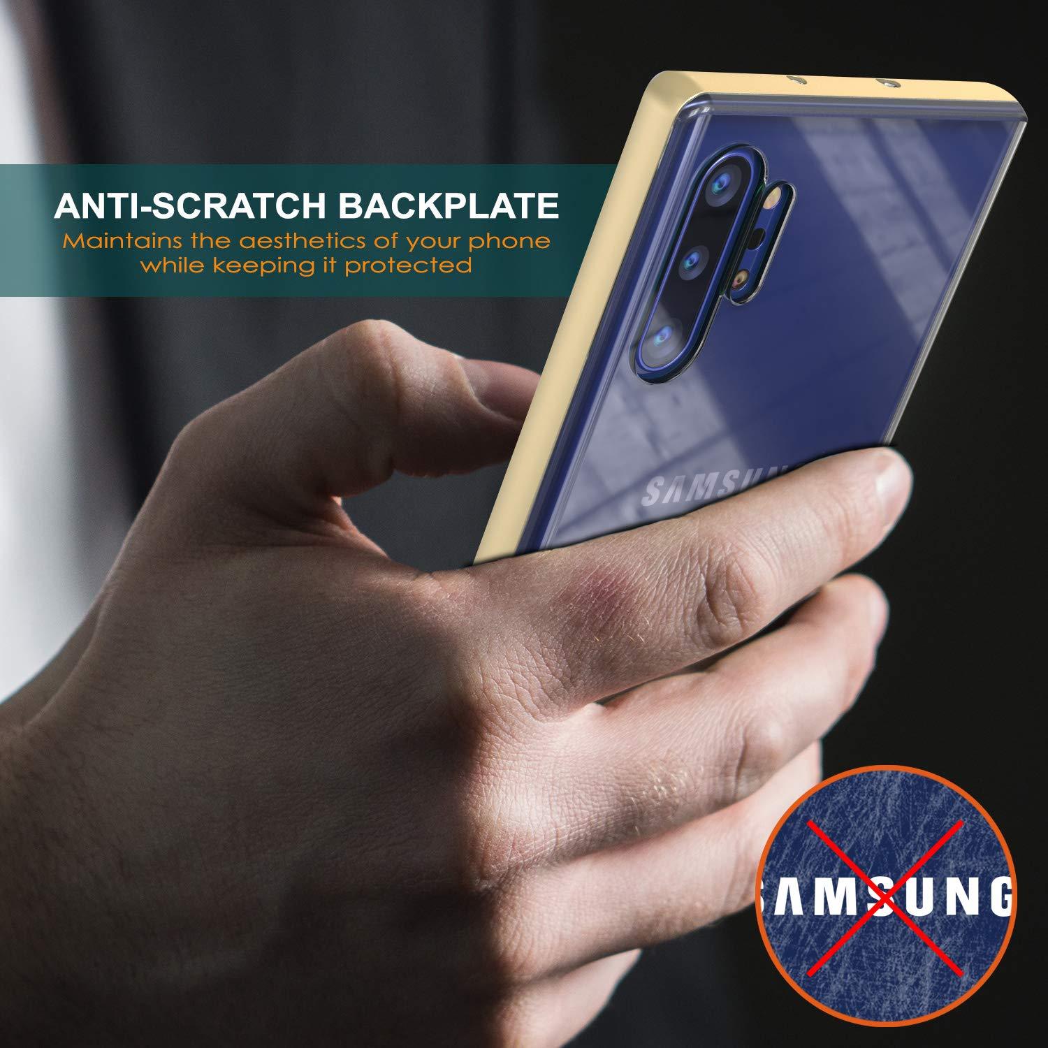 Galaxy Note 10+ Plus Lucid 3.0 PunkCase Armor Cover w/Integrated Kickstand and Screen Protector [Gold]
