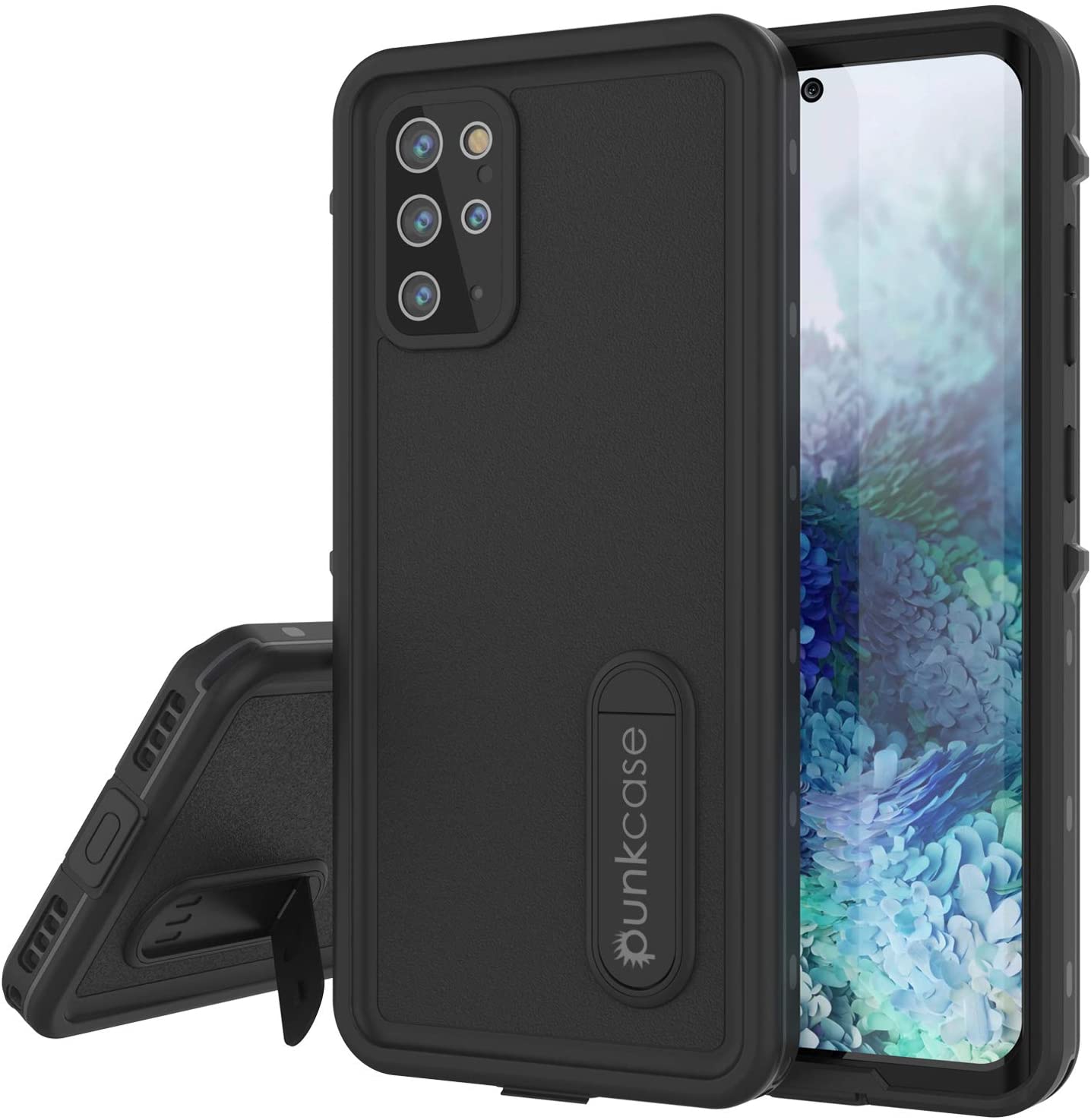 Galaxy S20+ Plus Waterproof Case, Punkcase [KickStud Series] Armor Cover [Black]