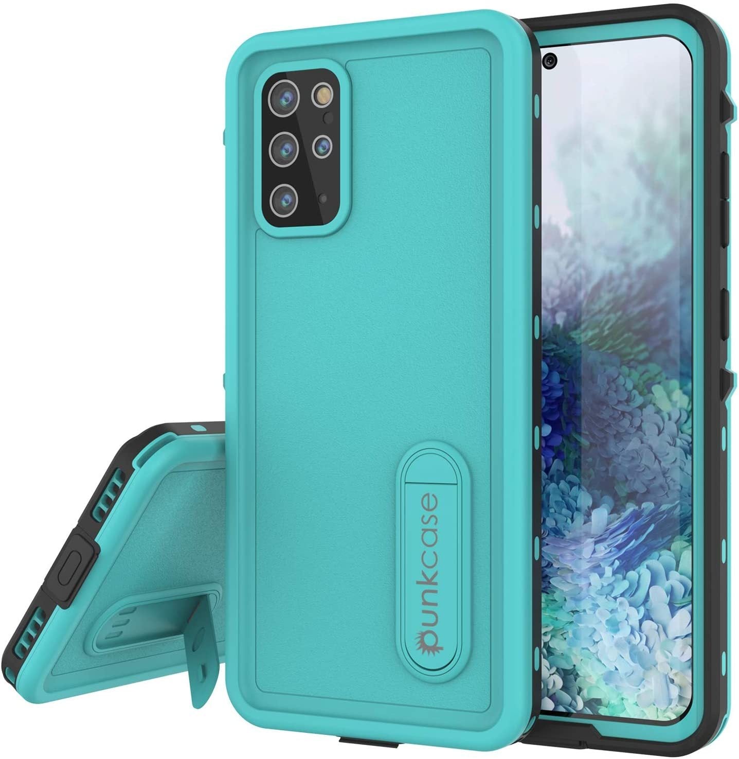 Galaxy S20+ Plus Waterproof Case, Punkcase [KickStud Series] Armor Cover [Teal]