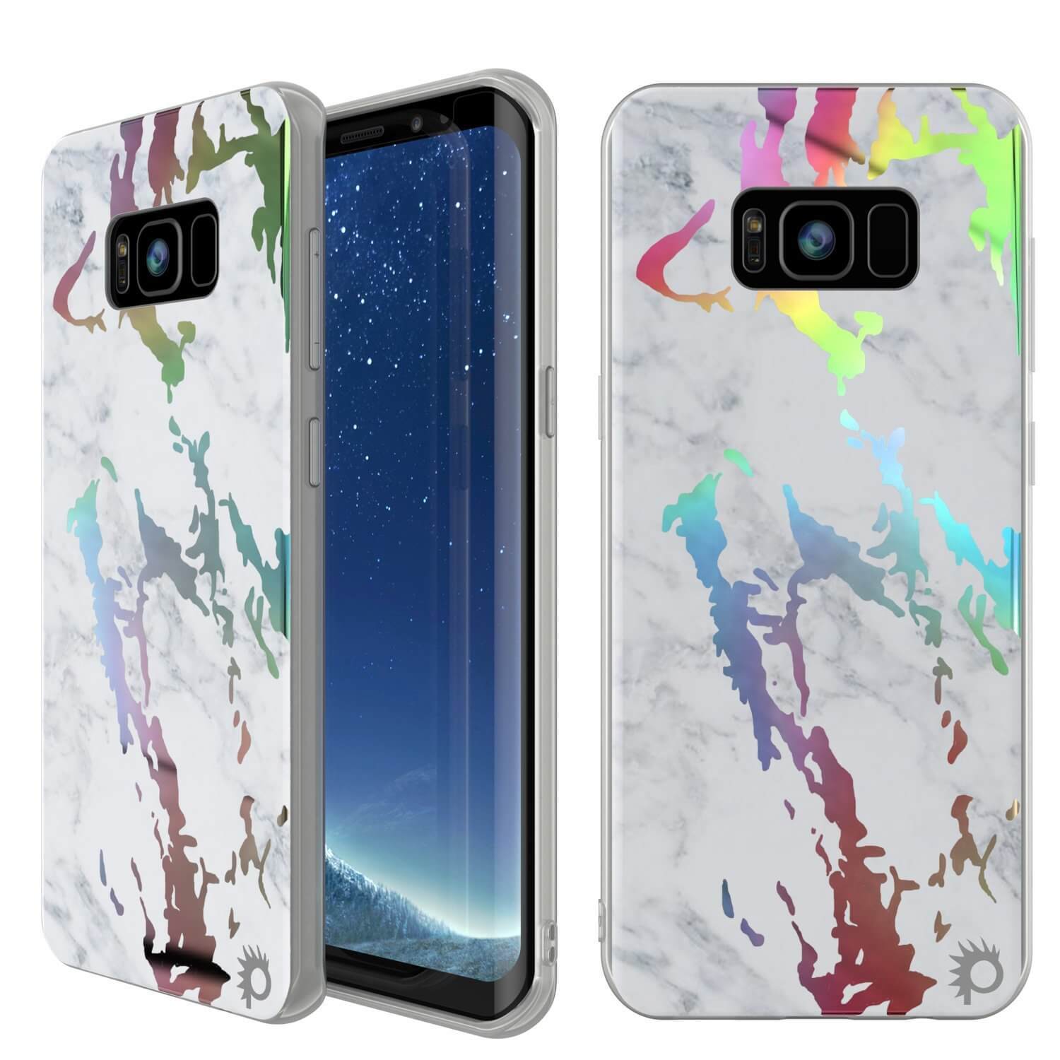 Galaxy S8 Plus Marble Case Protective Full Body Cover[Blanco Marmo]