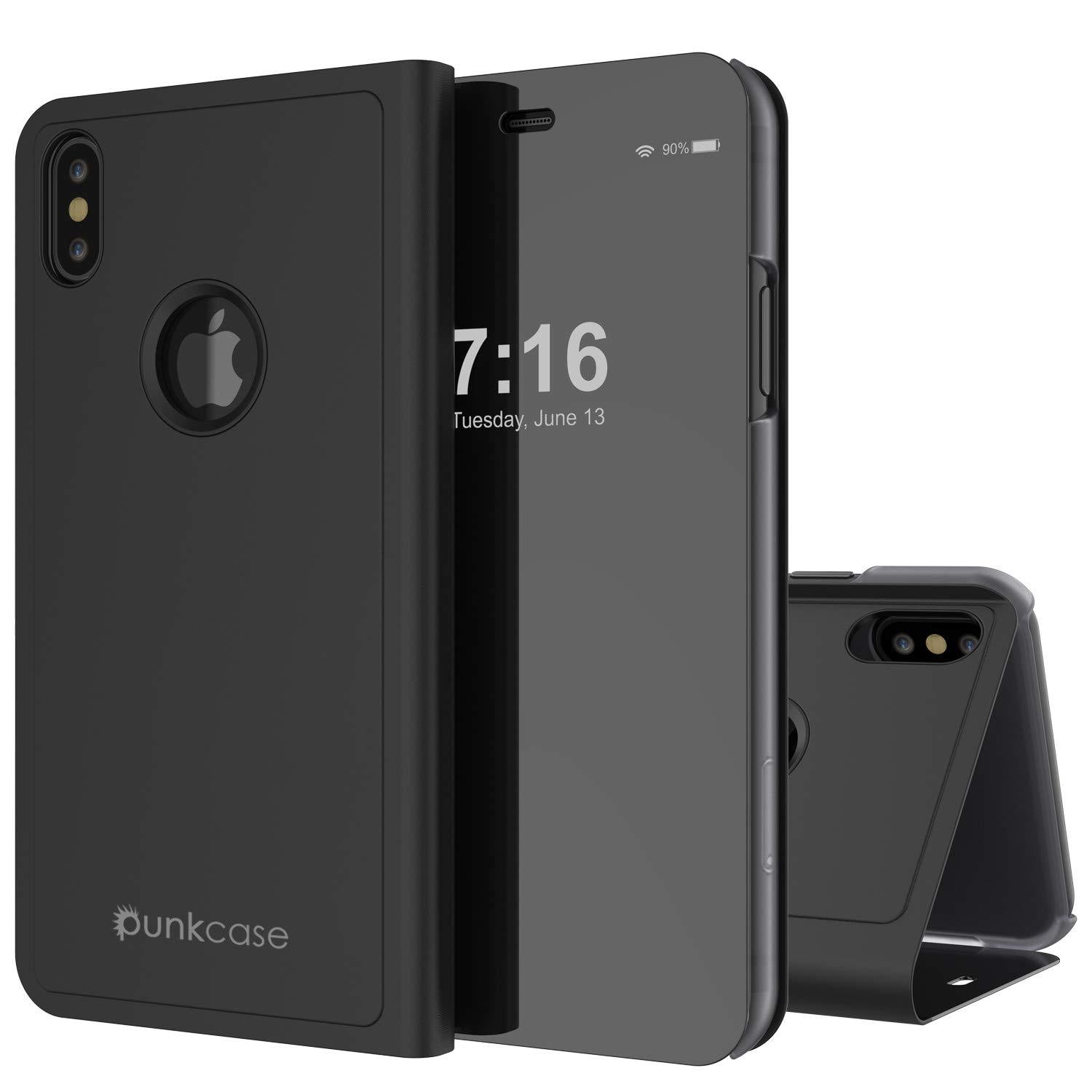 Punkcase XS Reflector Case Protective Flip Cover [Black]