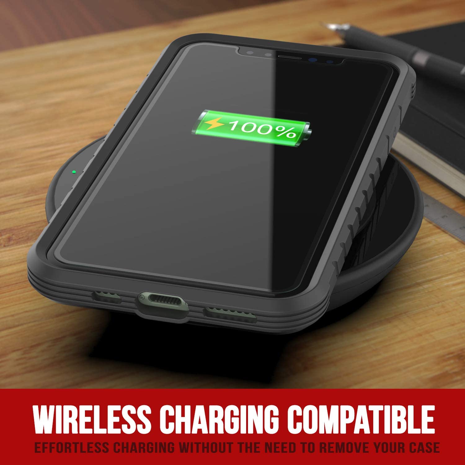 Punkcase iPhone 12 Mini ravenger Case Protective Military Grade Multilayer Cover [Black]