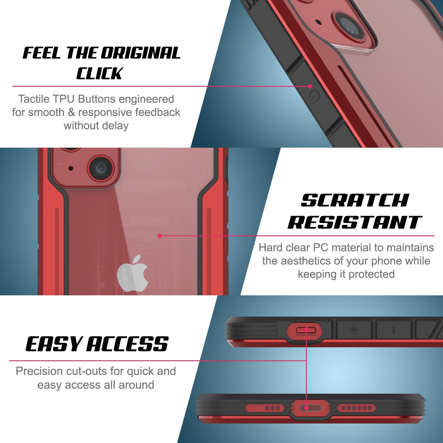 Punkcase iPhone 14 Plus Ravenger MAG Defense Case Protective Military Grade Multilayer Cover [Grey-Black]