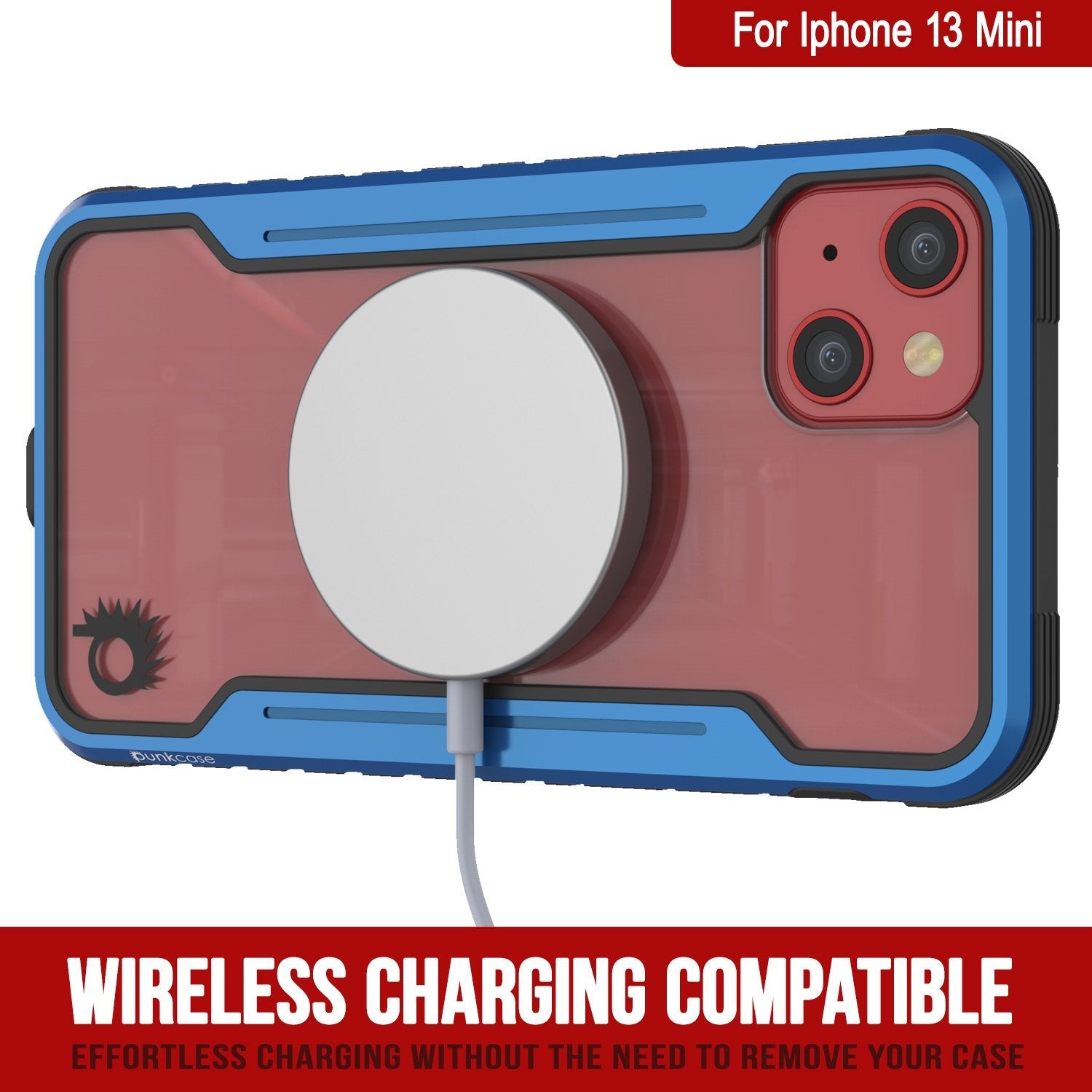Punkcase iPhone 13 Mini ravenger Case Protective Military Grade Multilayer Cover [Navy Blue]